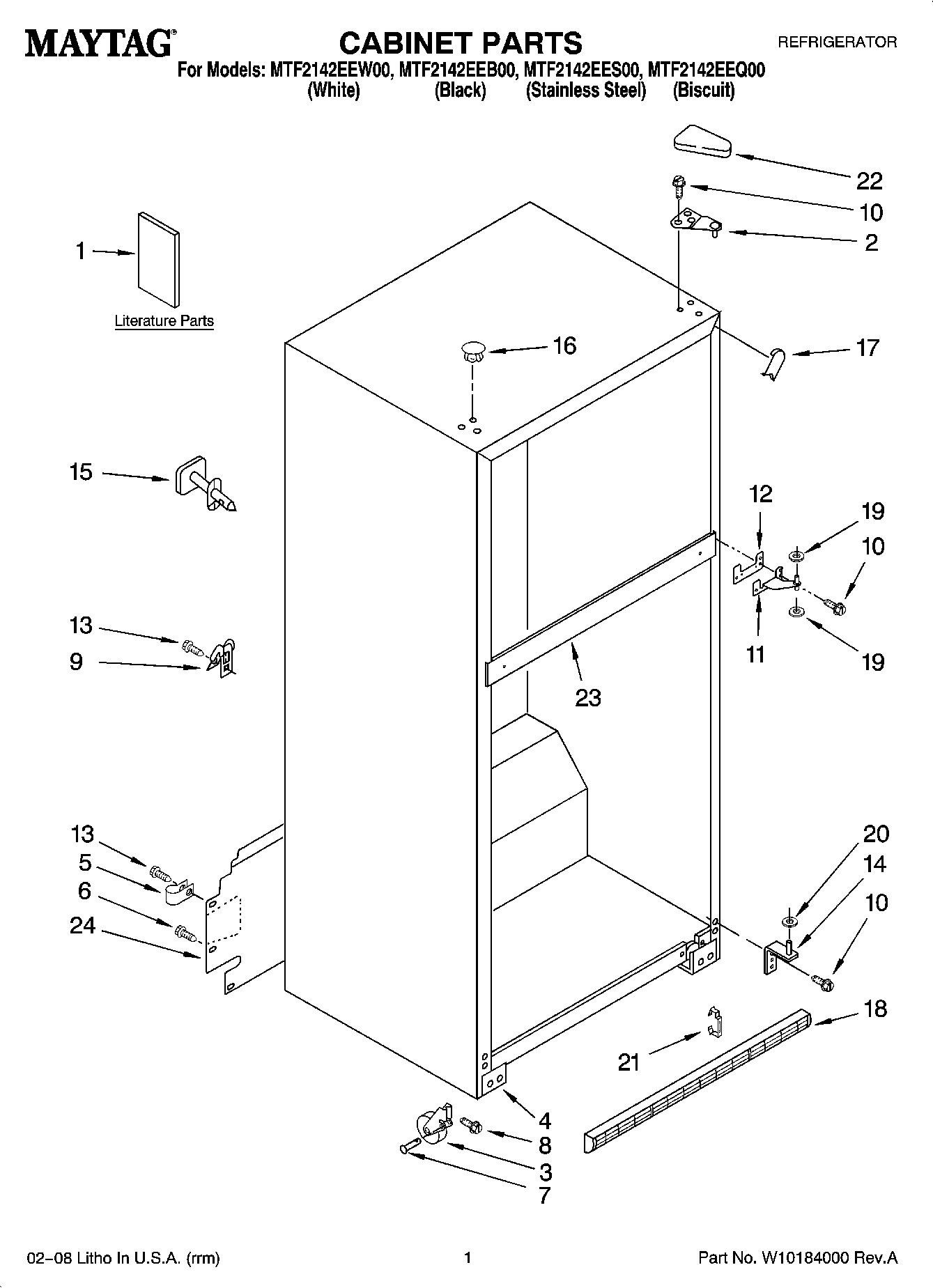 01 - CABINET PARTS