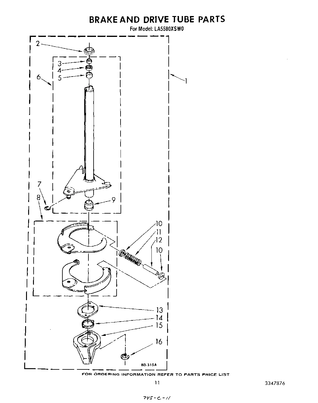 09 - BRAKE AND DRIVE TUBE