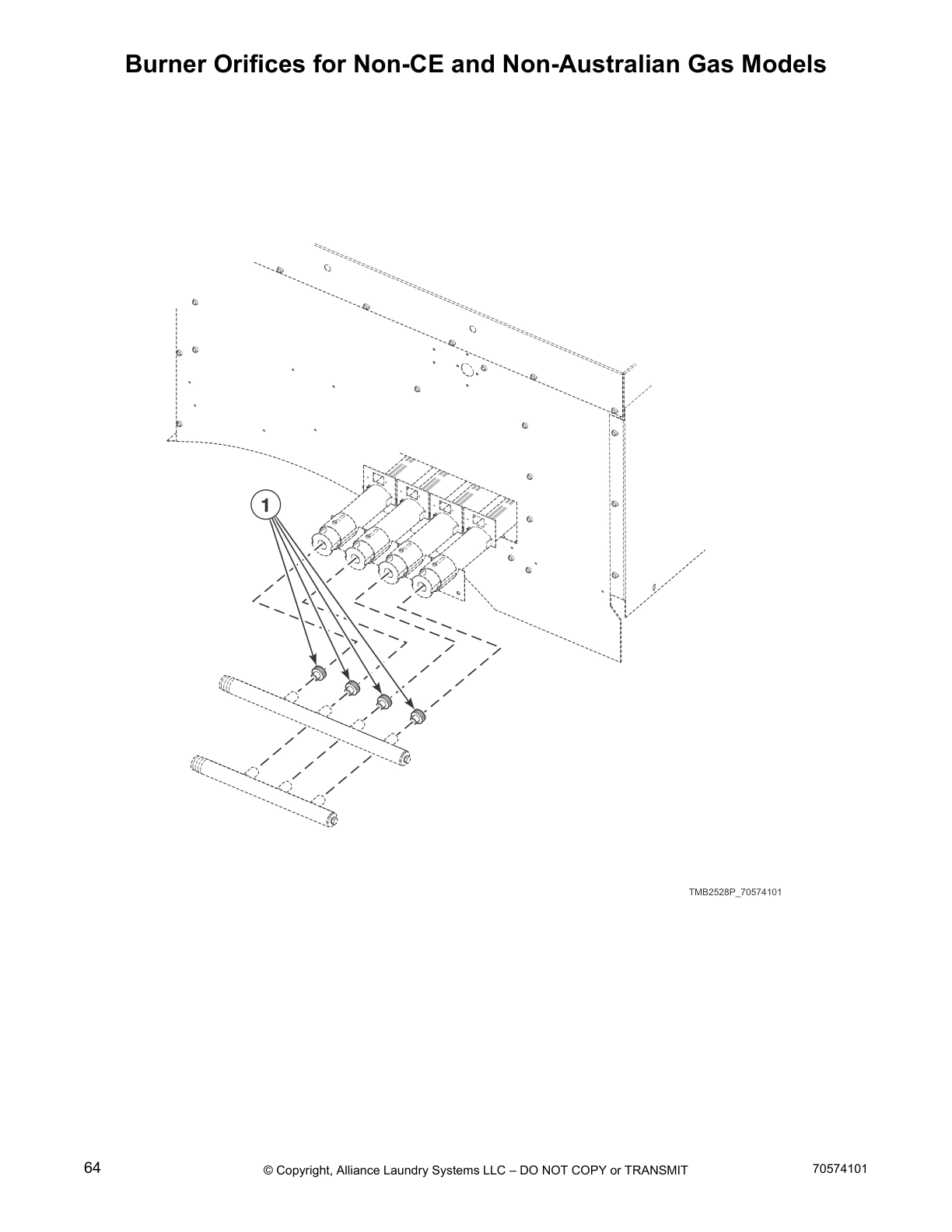 Burner Orifices for Non-CE and Non-Australian Gas Models