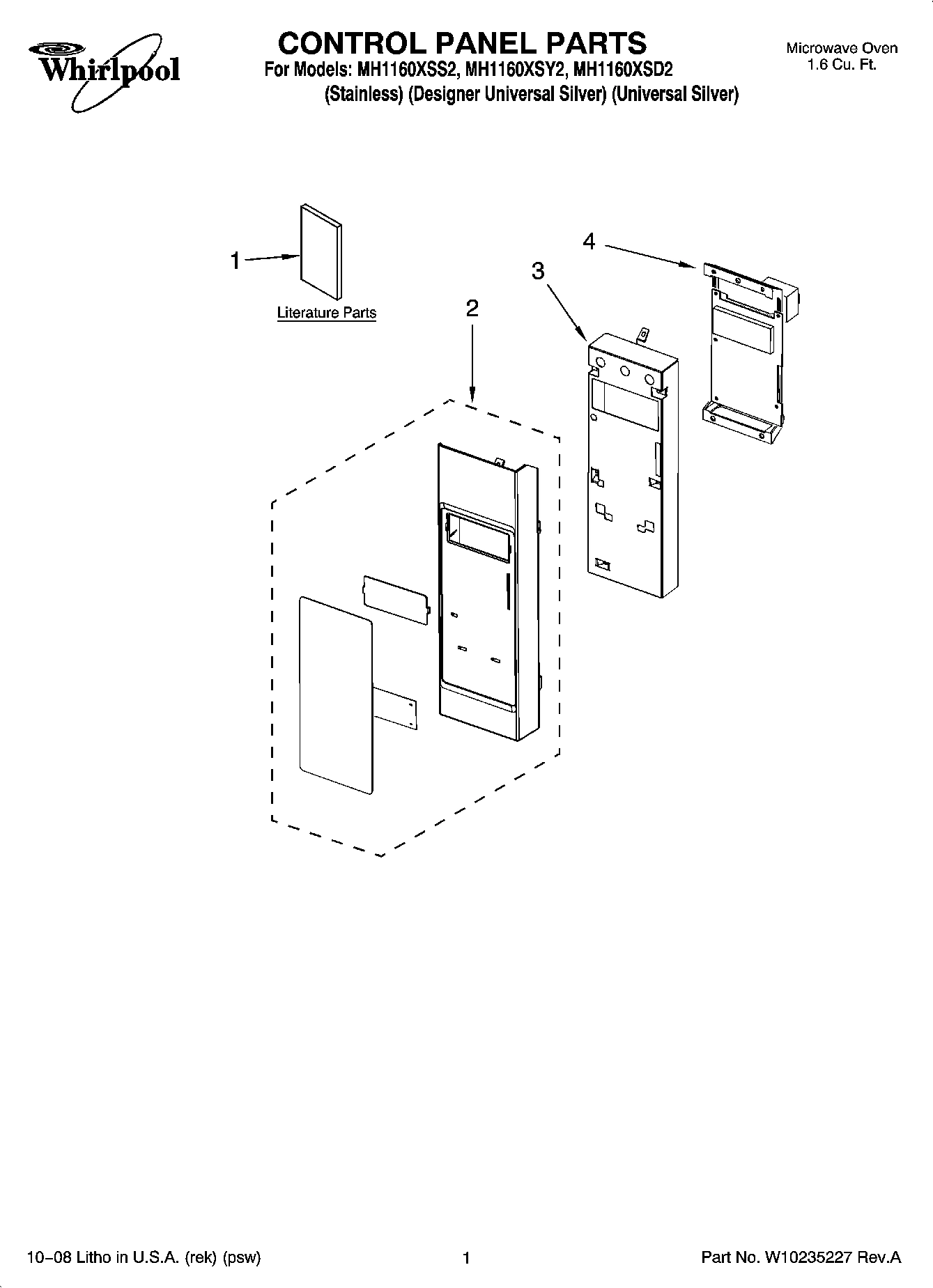 01 - CONTROL PANEL PARTS