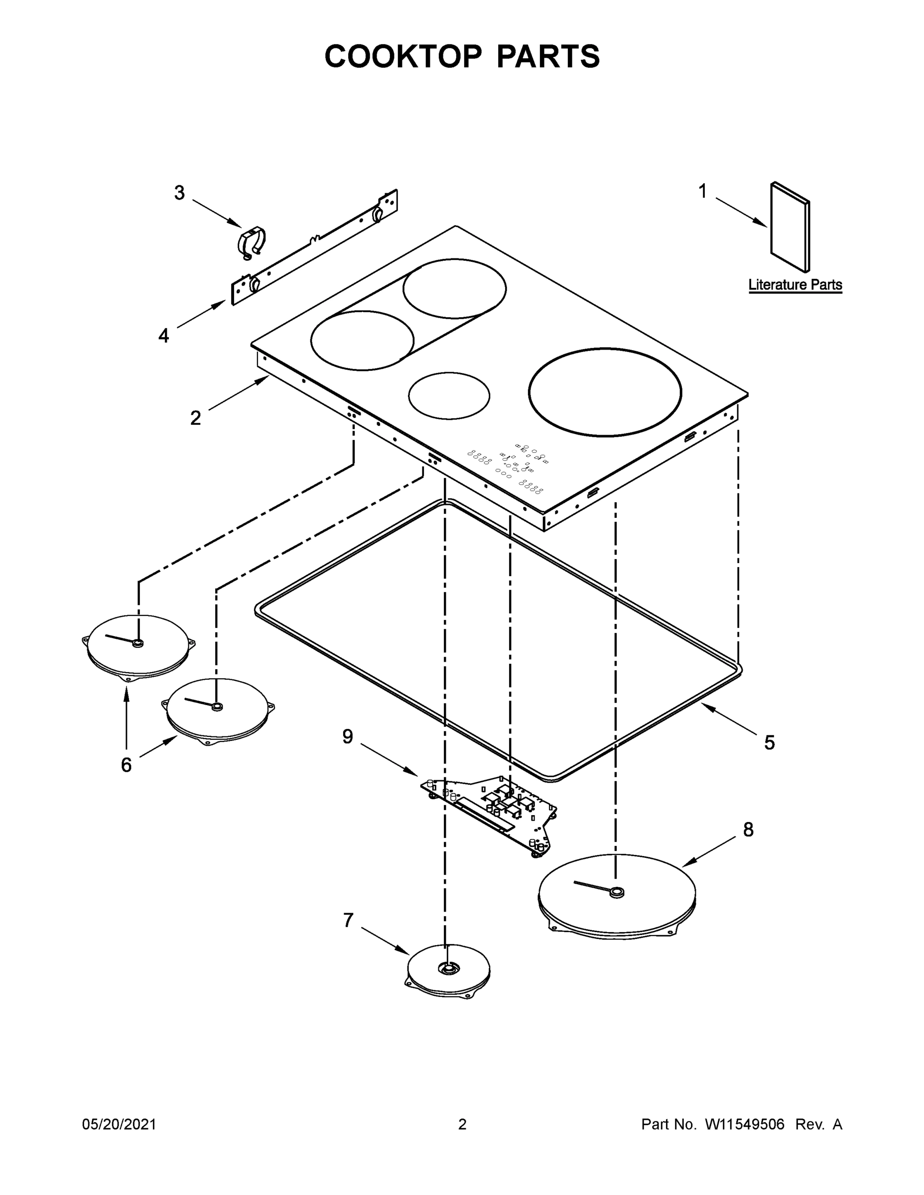02 - COOKTOP PARTS