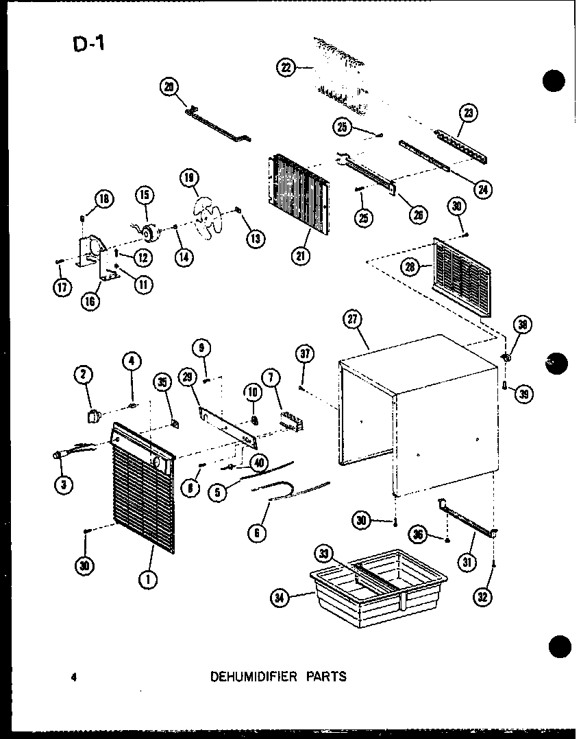 01 - DEHUMIDIFIER PARTS