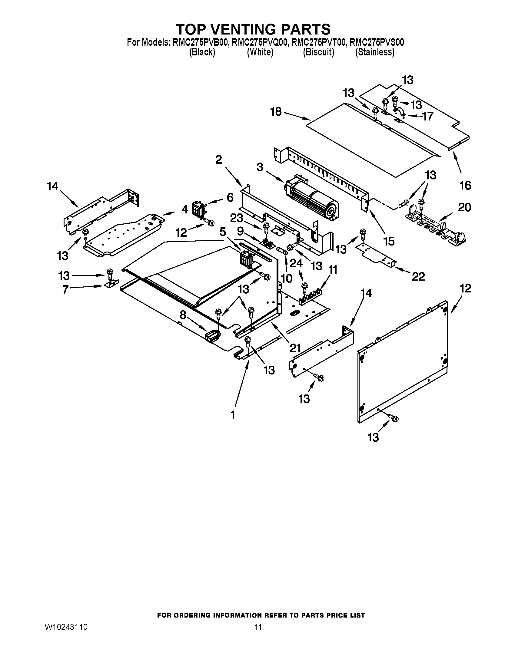 09 - TOP VENTING PARTS