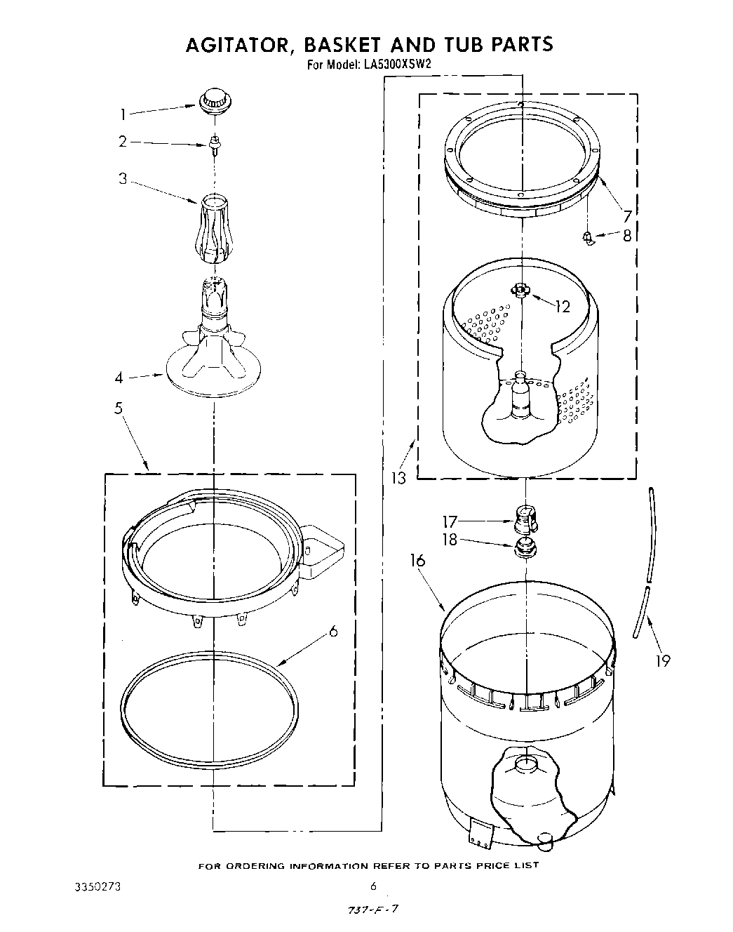 04 - AGITATOR, BASKET AND TUB