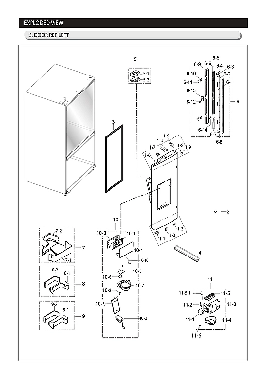Left Refrigerator Door