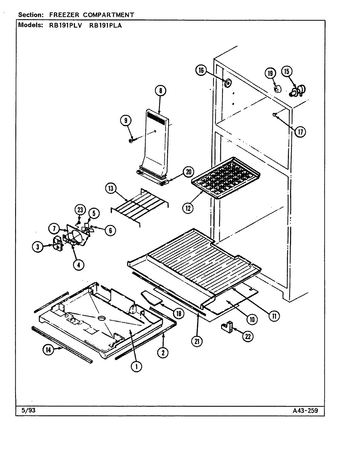 01 - FREEZER COMPARTMENT