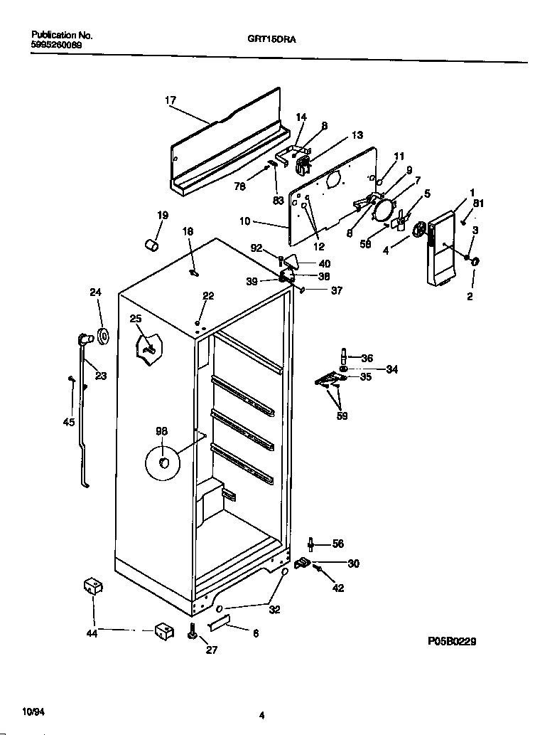 03 - CABINET W/ FAN ASSEMBLY