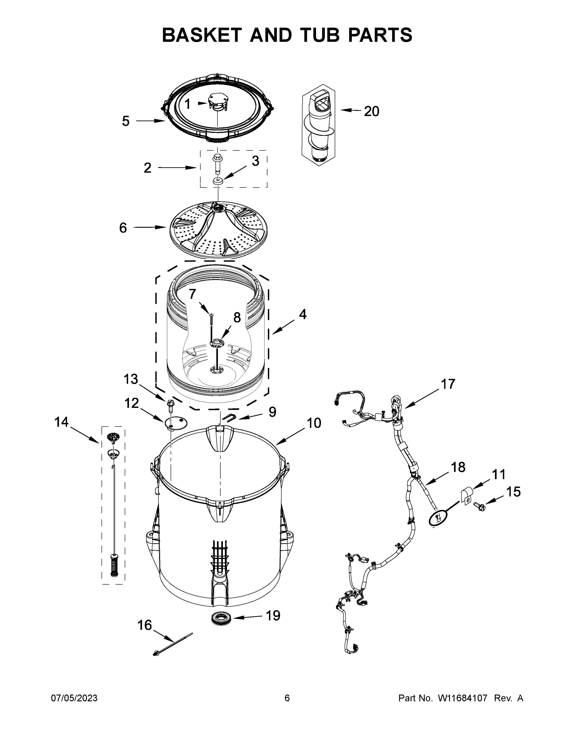 04 - BASKET AND TUB PARTS