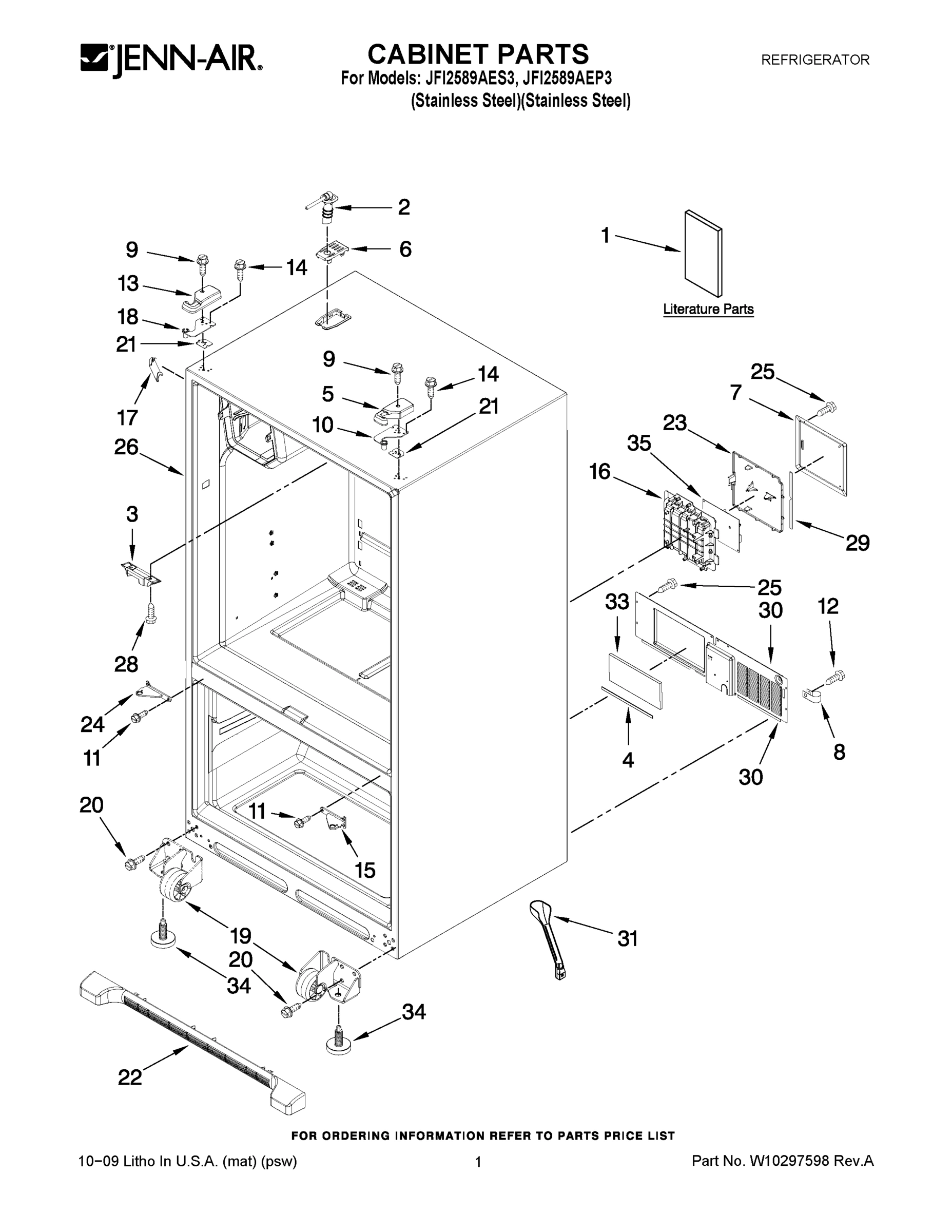 01 - CABINET PARTS