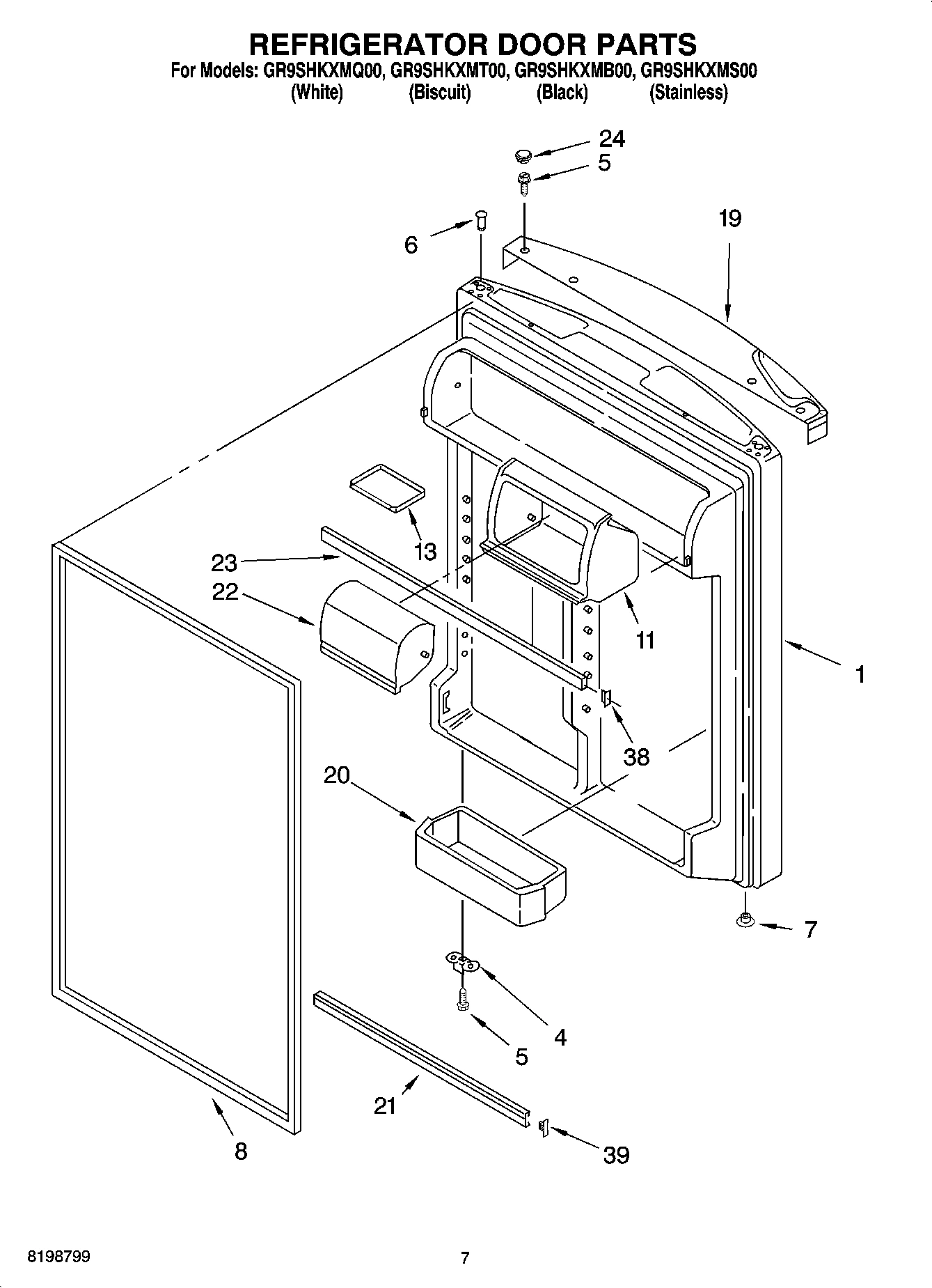 04 - REFRIGERATOR DOOR PARTS