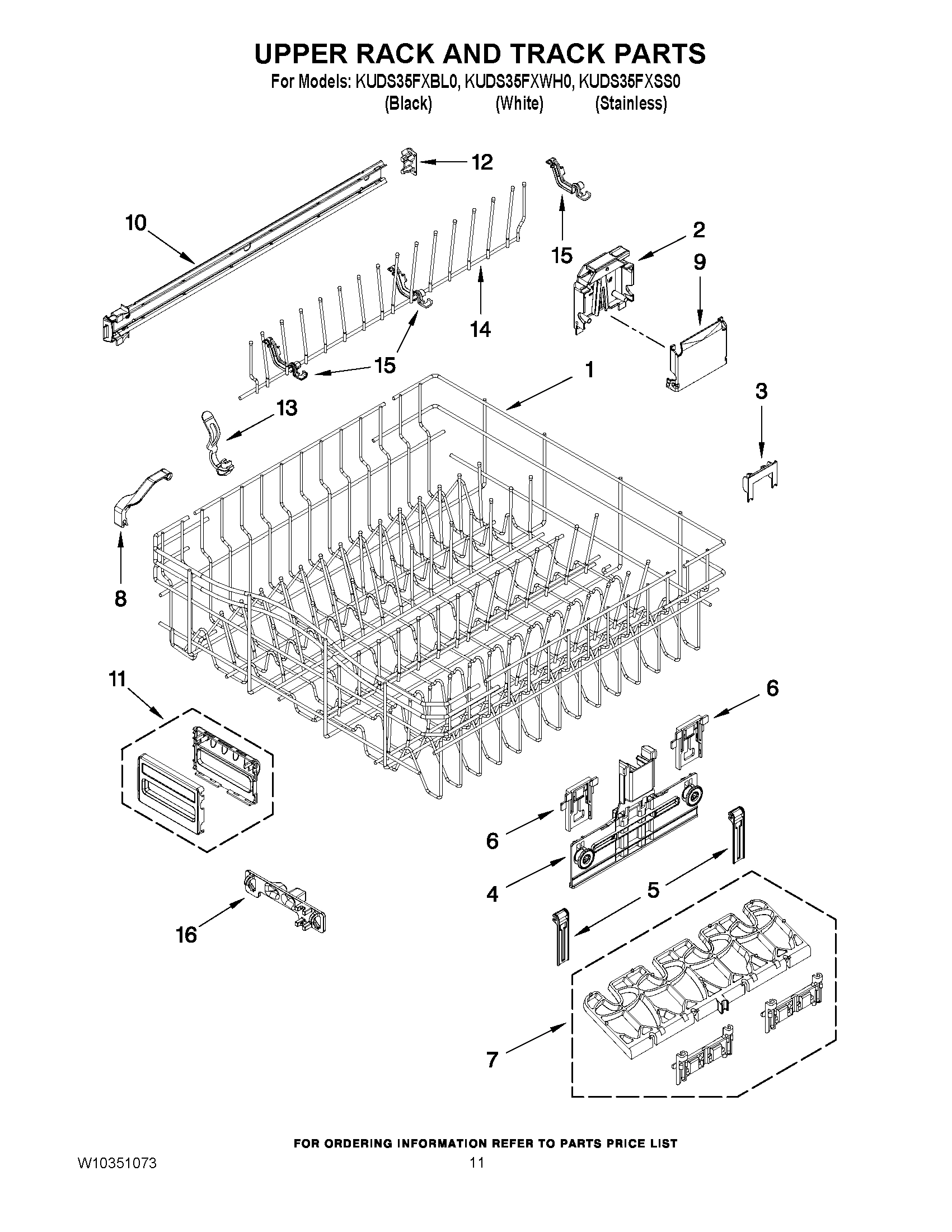 09 - UPPER RACK AND TRACK PARTS