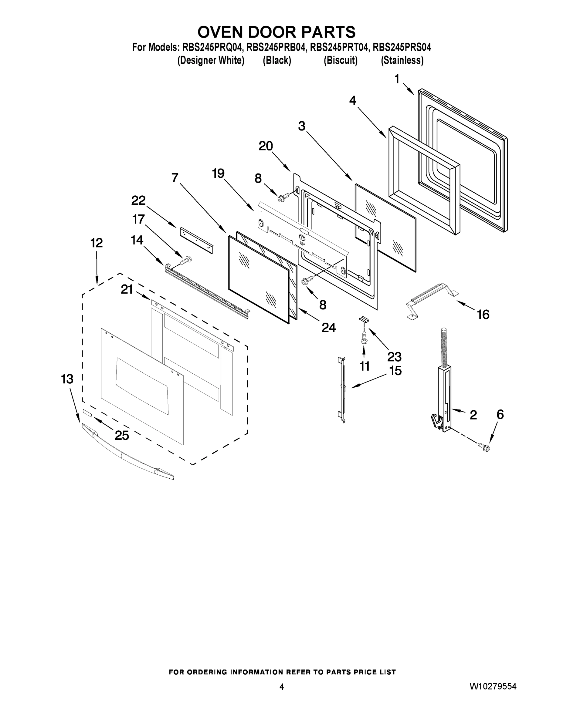 03 - OVEN DOOR PARTS