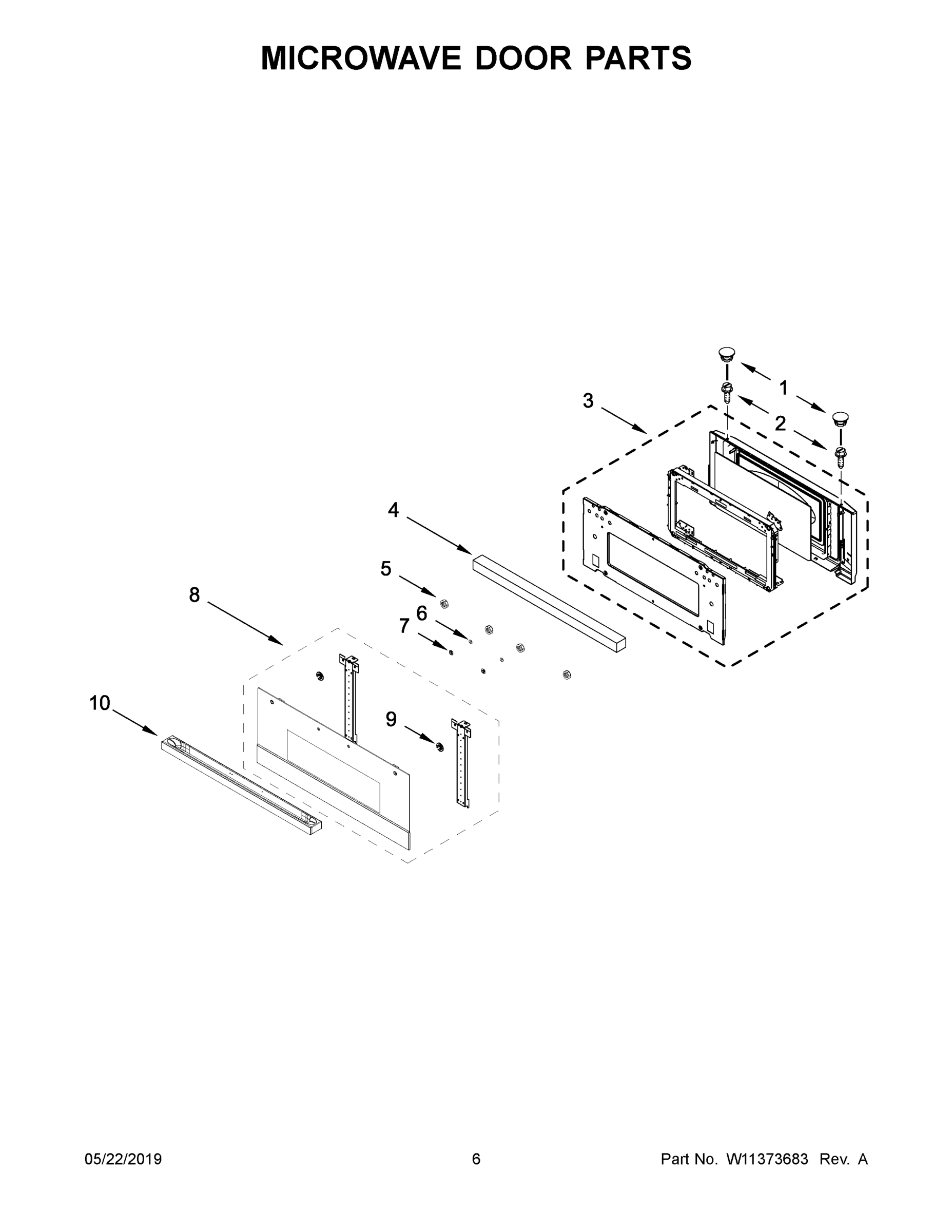 04 - MICROWAVE DOOR PARTS