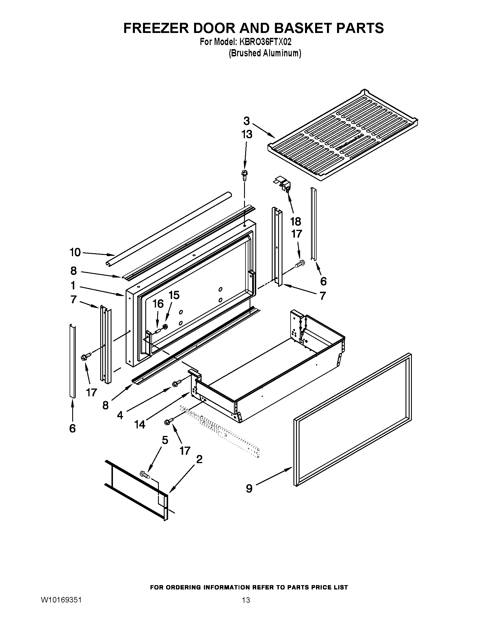 08 - FREEZER DOOR AND BASKET PARTS