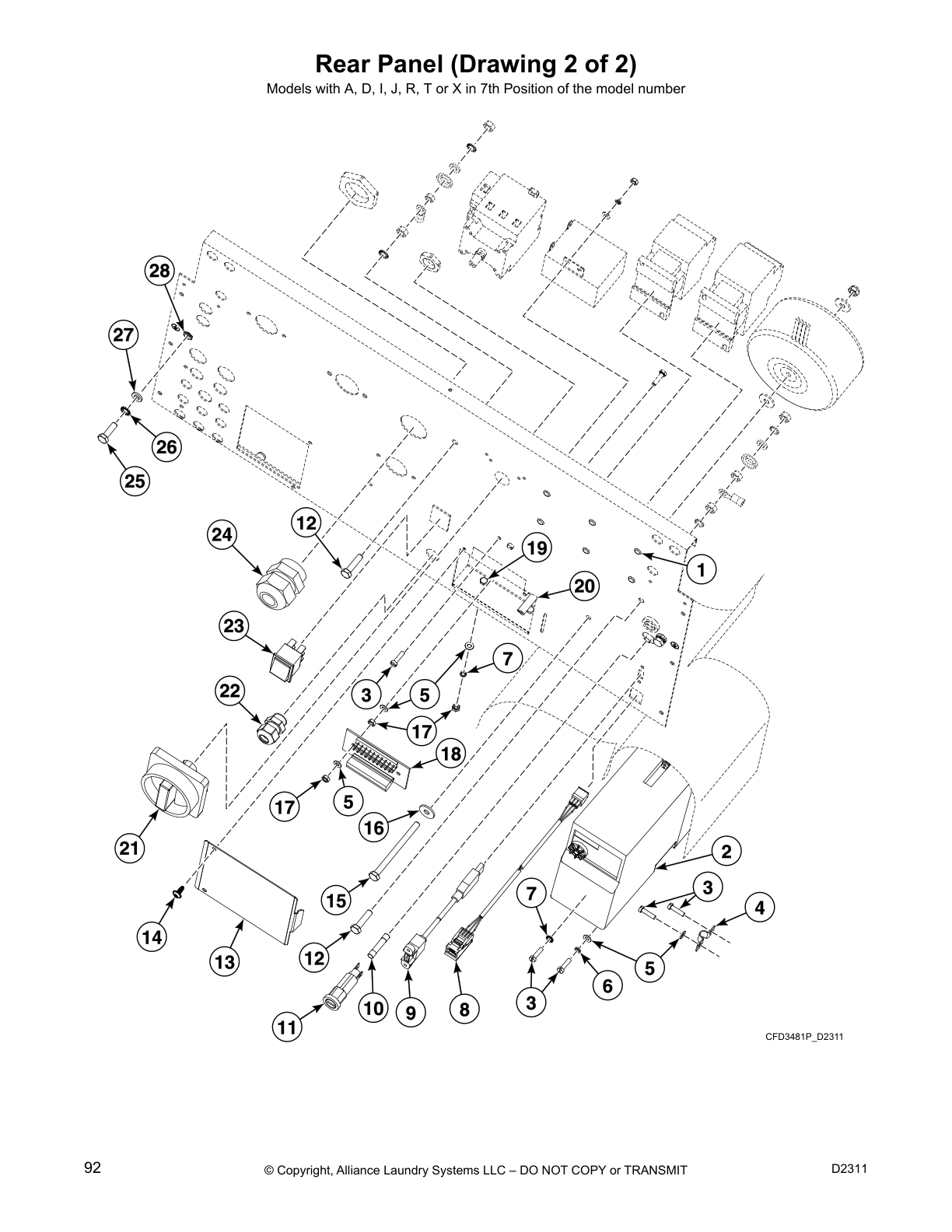 Rear Panel (Drawing 2 of 2)