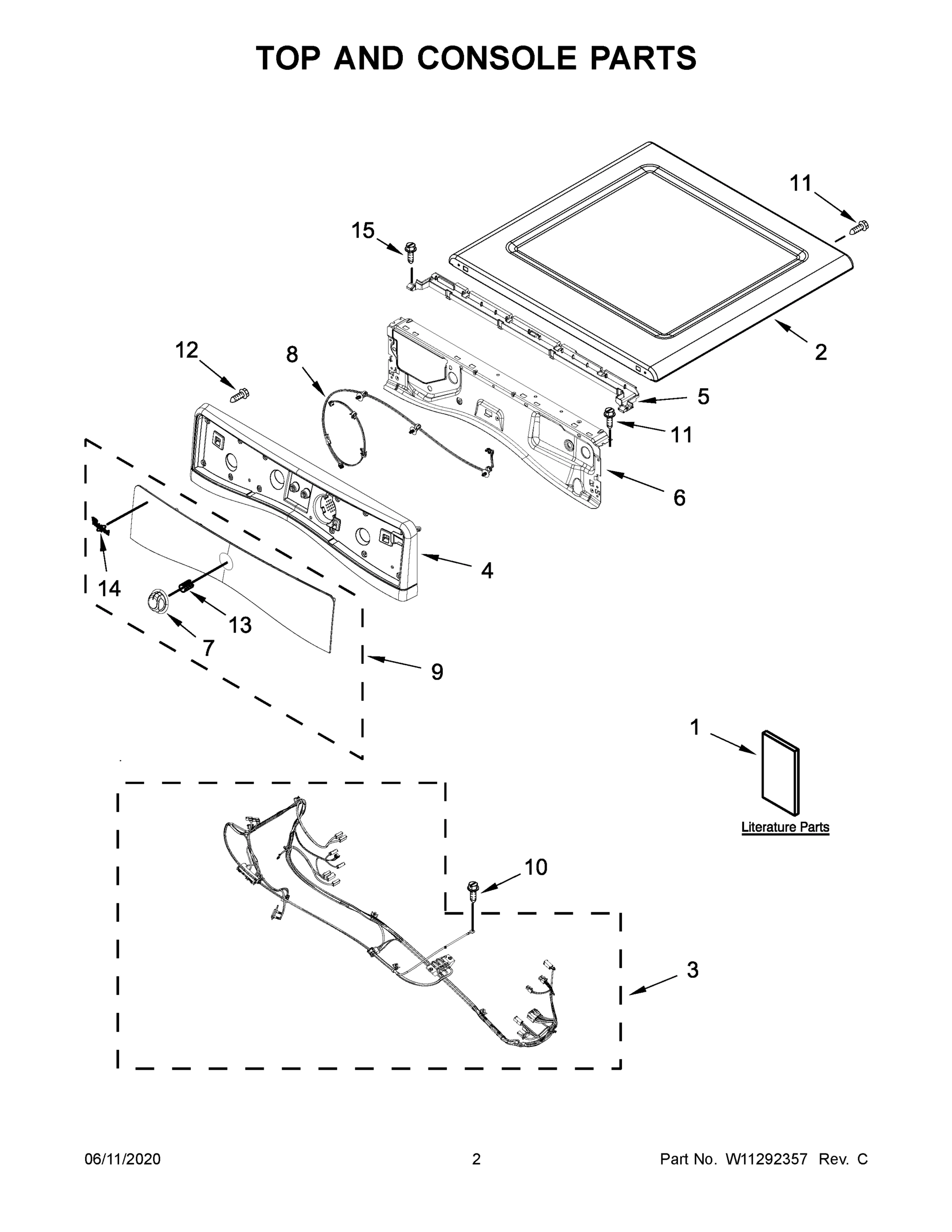02 - TOP AND CONSOLE PARTS