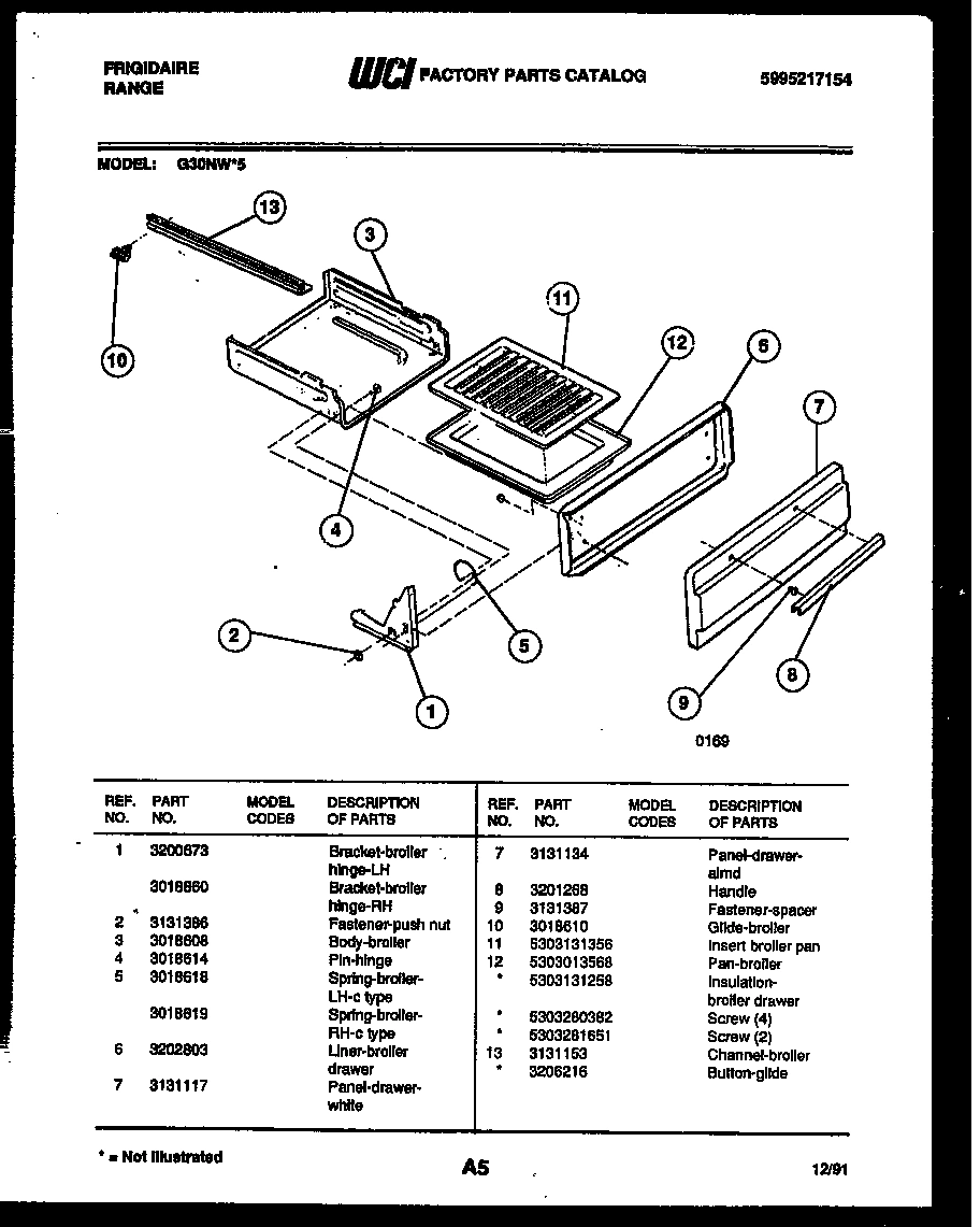 05 - BROILER DRAWER PARTS
