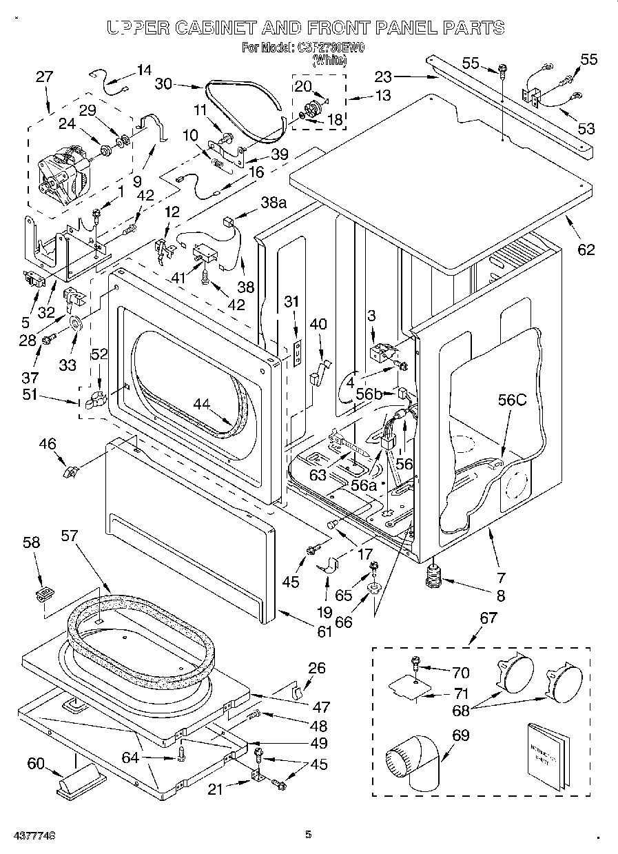 03 - UPPER CABINET AND FRONT PANEL