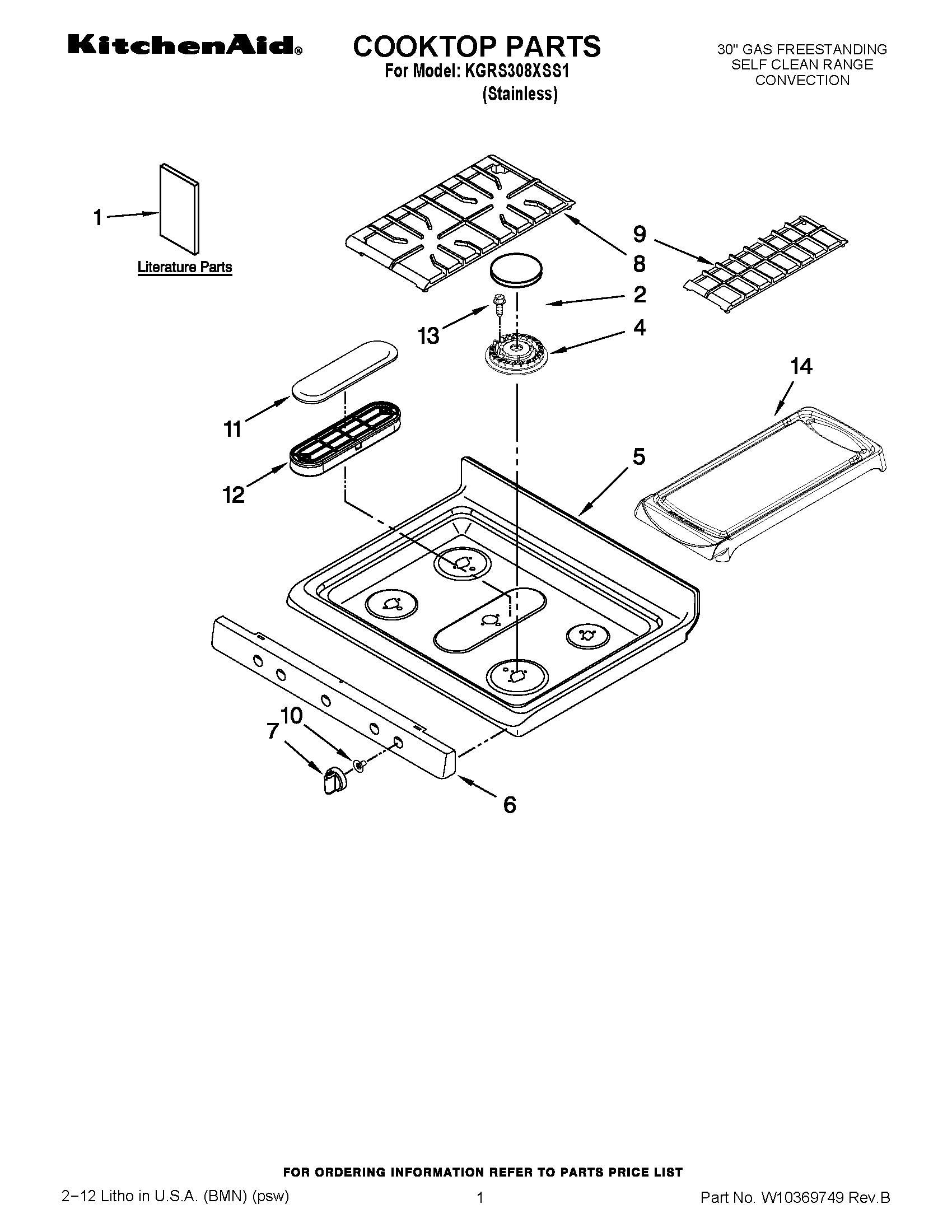 01 - COOKTOP PARTS