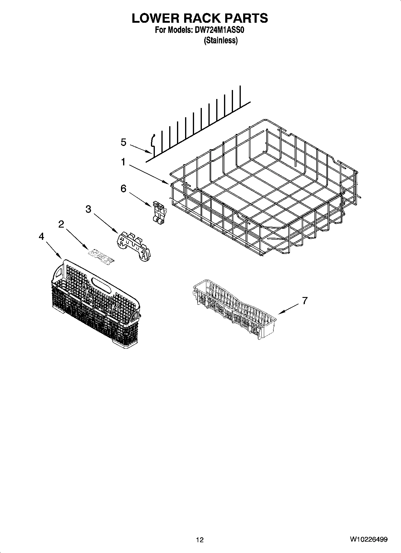 10 - LOWER RACK PARTS