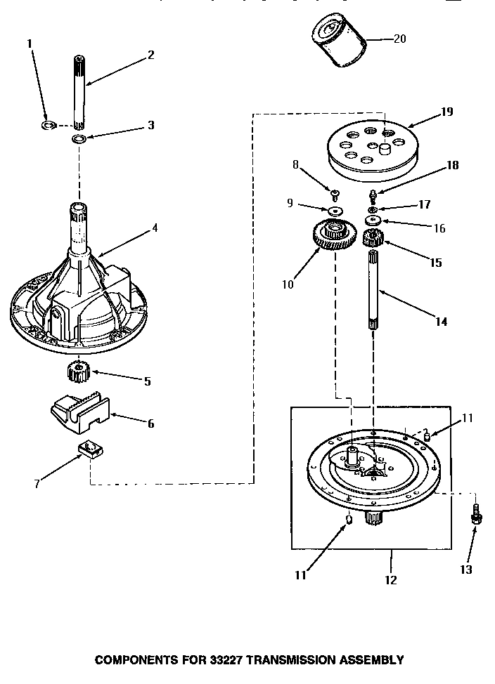 01 - 33227 TRANSMISSION ASSY COMPONENTS