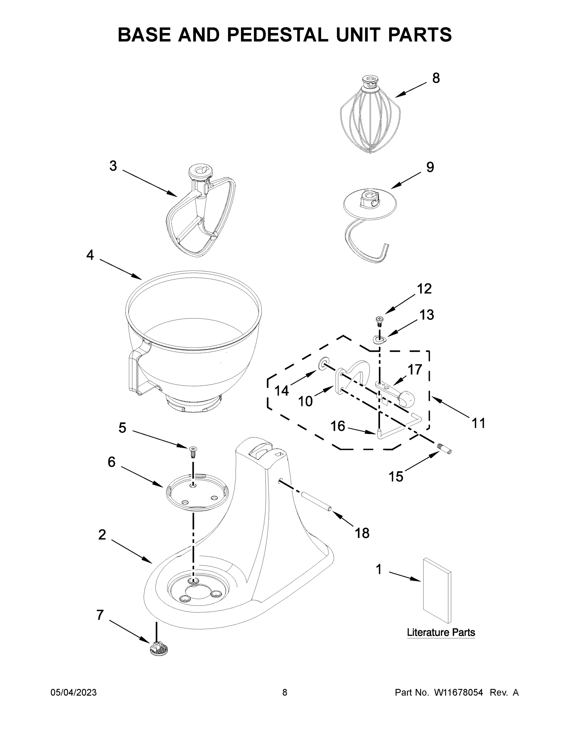 05 - BASE AND PEDESTAL UNIT PARTS