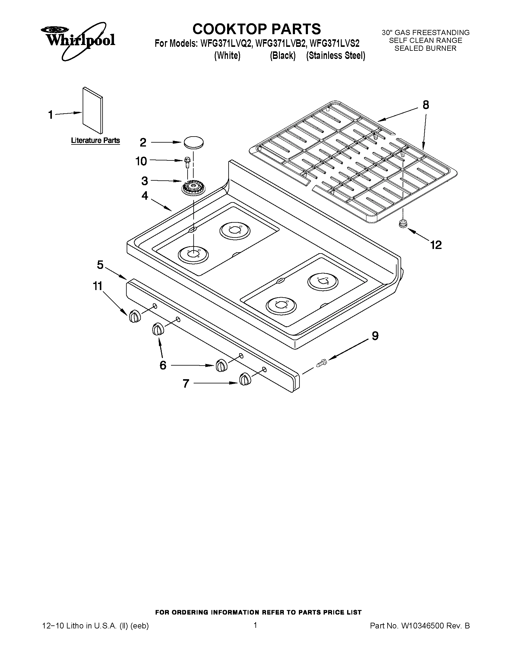 01 - COOKTOP PARTS