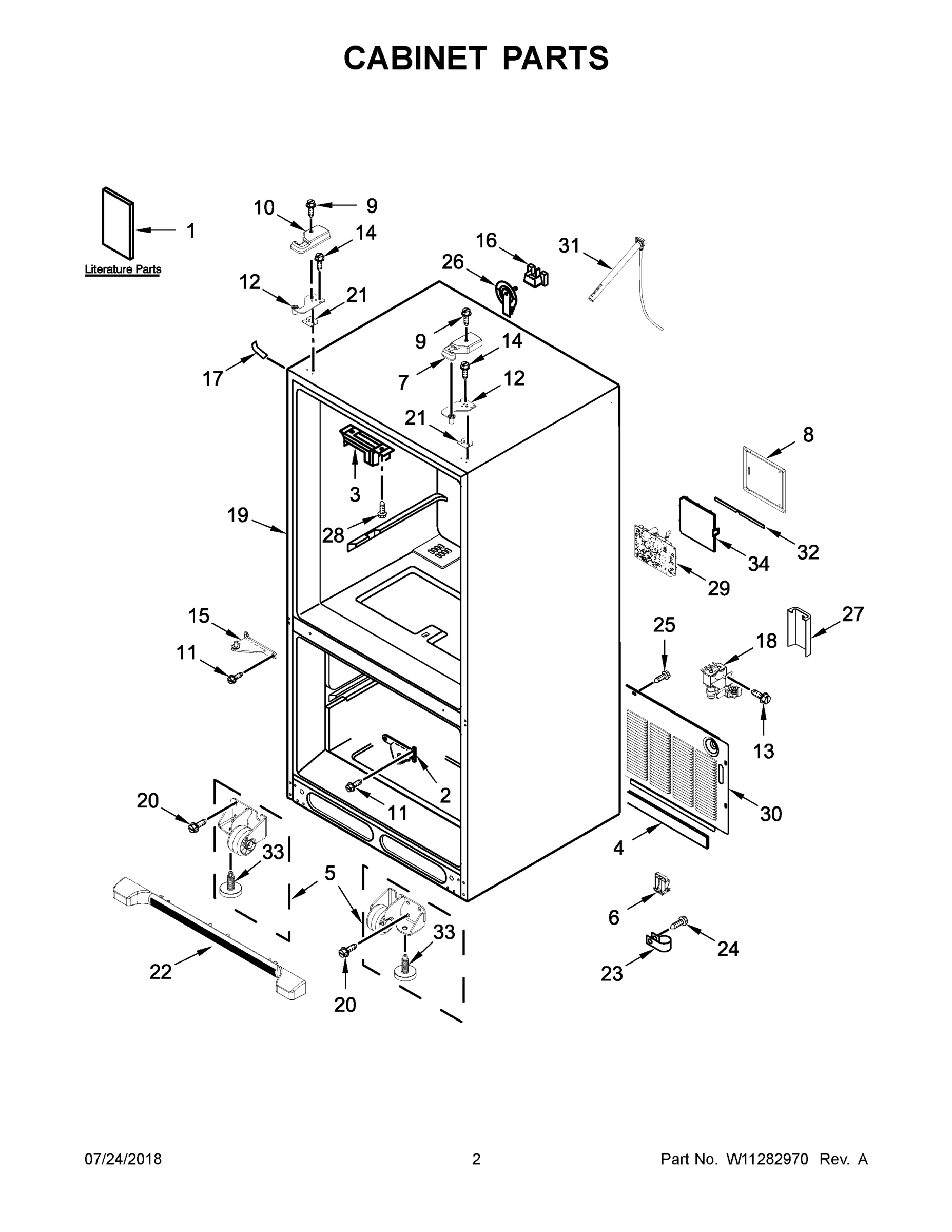 02 - CABINET PARTS