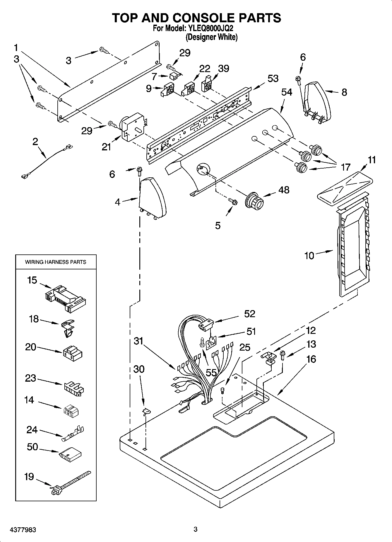 02 - TOP AND CONSOLE PARTS