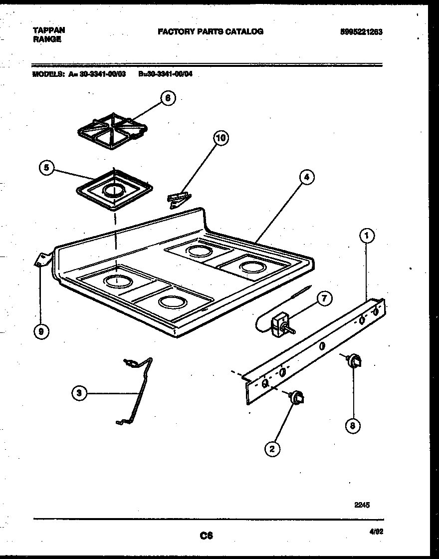 03 - COOKTOP PARTS