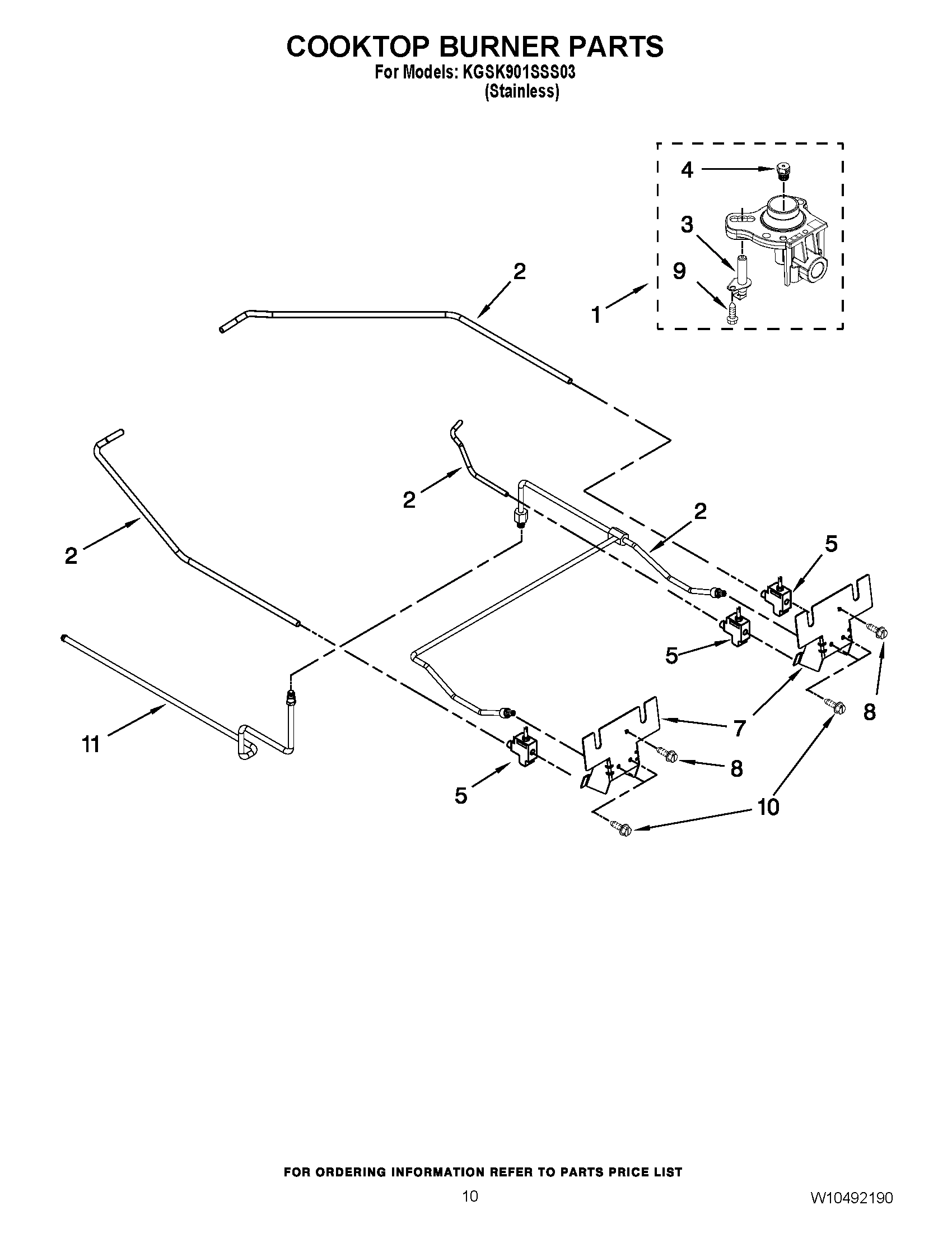 07 - COOKTOP BURNER PARTS