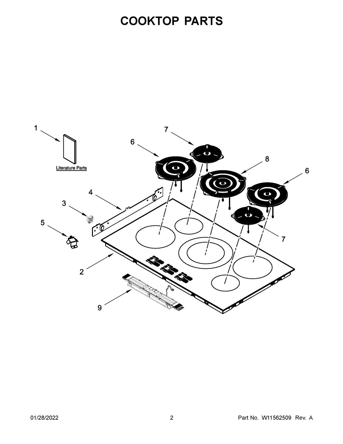 02 - COOKTOP PARTS