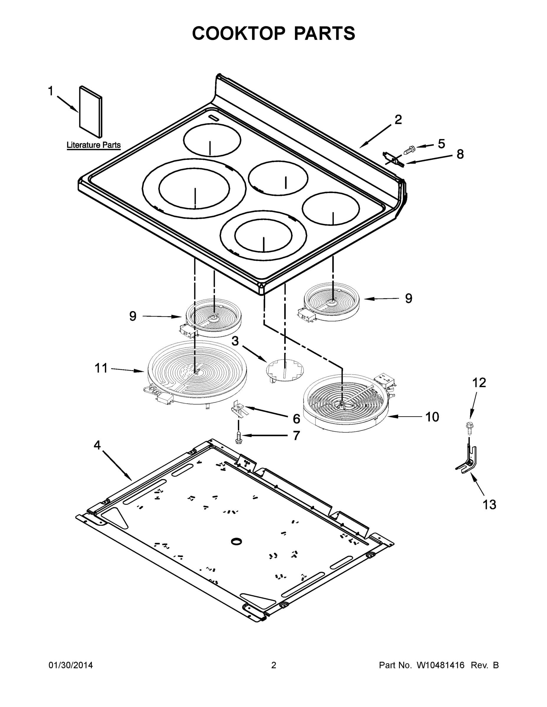 02 - COOKTOP PARTS