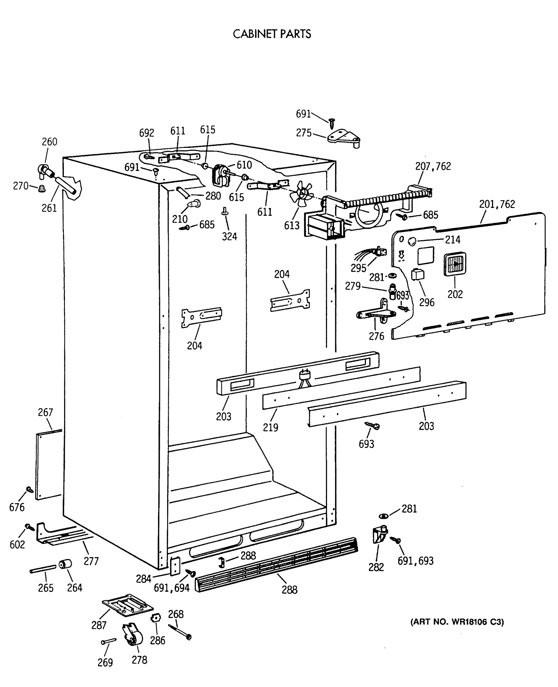 CABINET PARTS