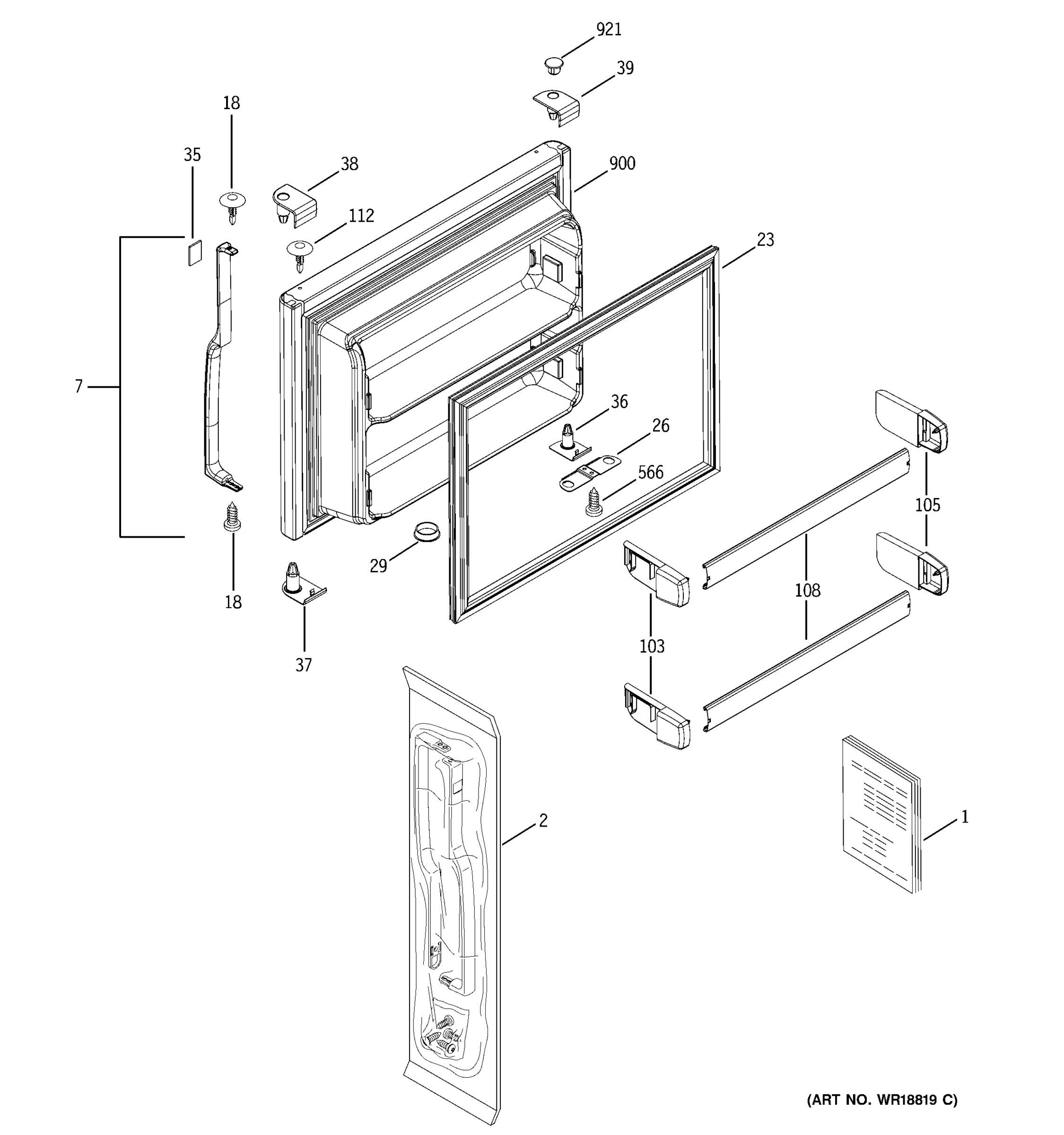 FREEZER DOOR