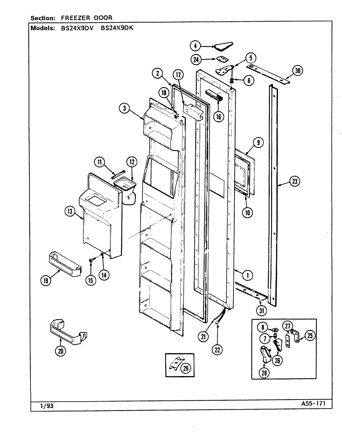 02 - FREEZER DOOR