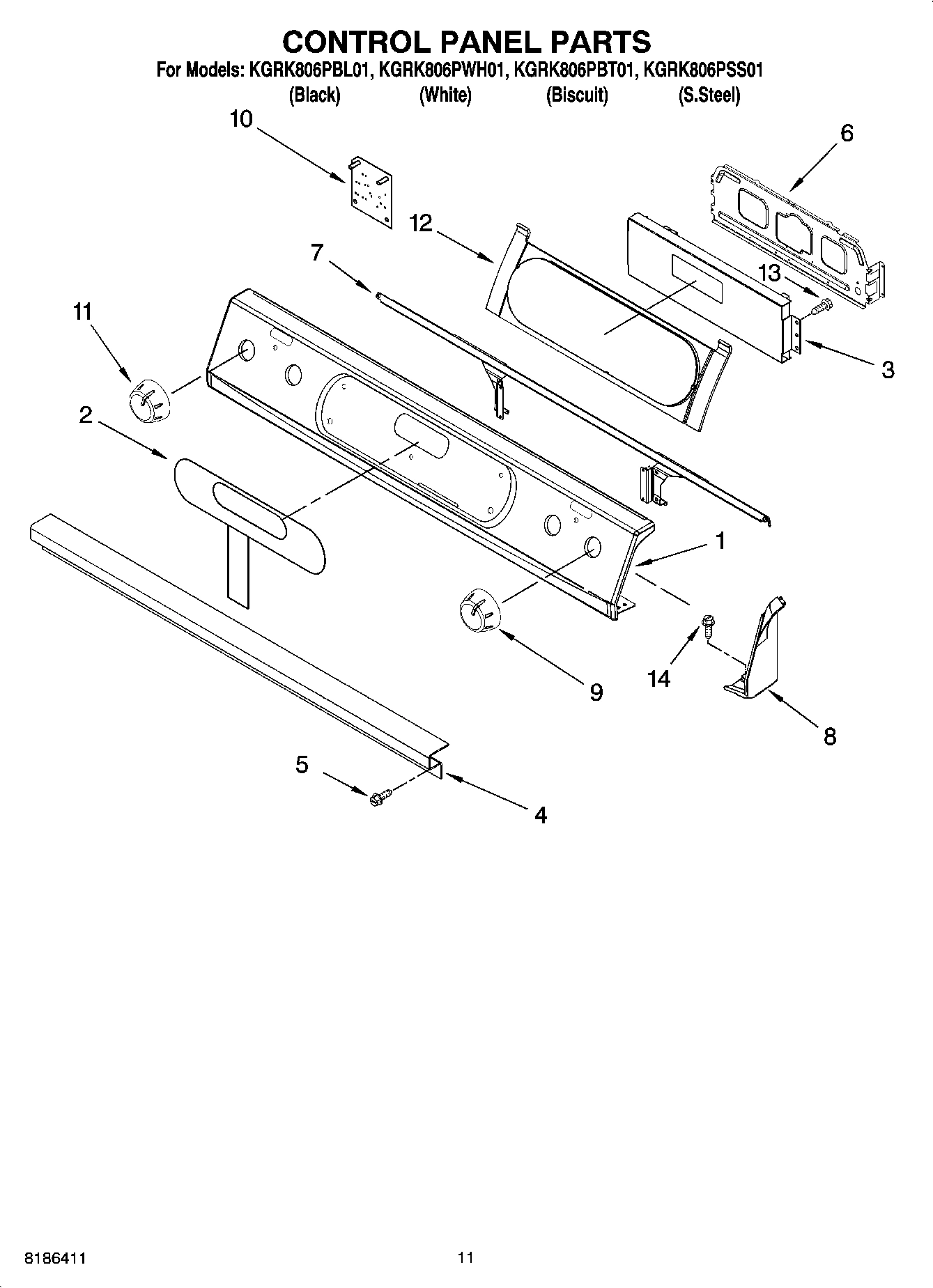 08 - CONTROL PANEL PARTS, OPTIONAL PARTS