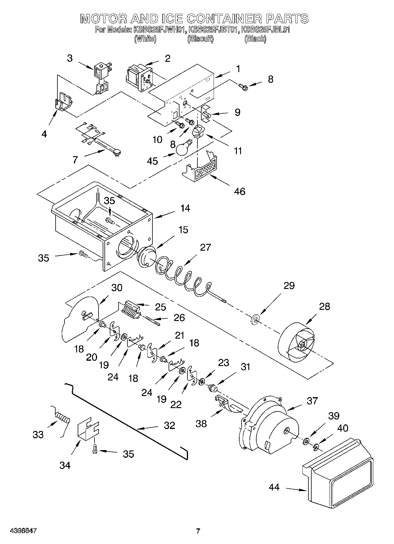 05 - MOTOR AND ICE CONTAINER