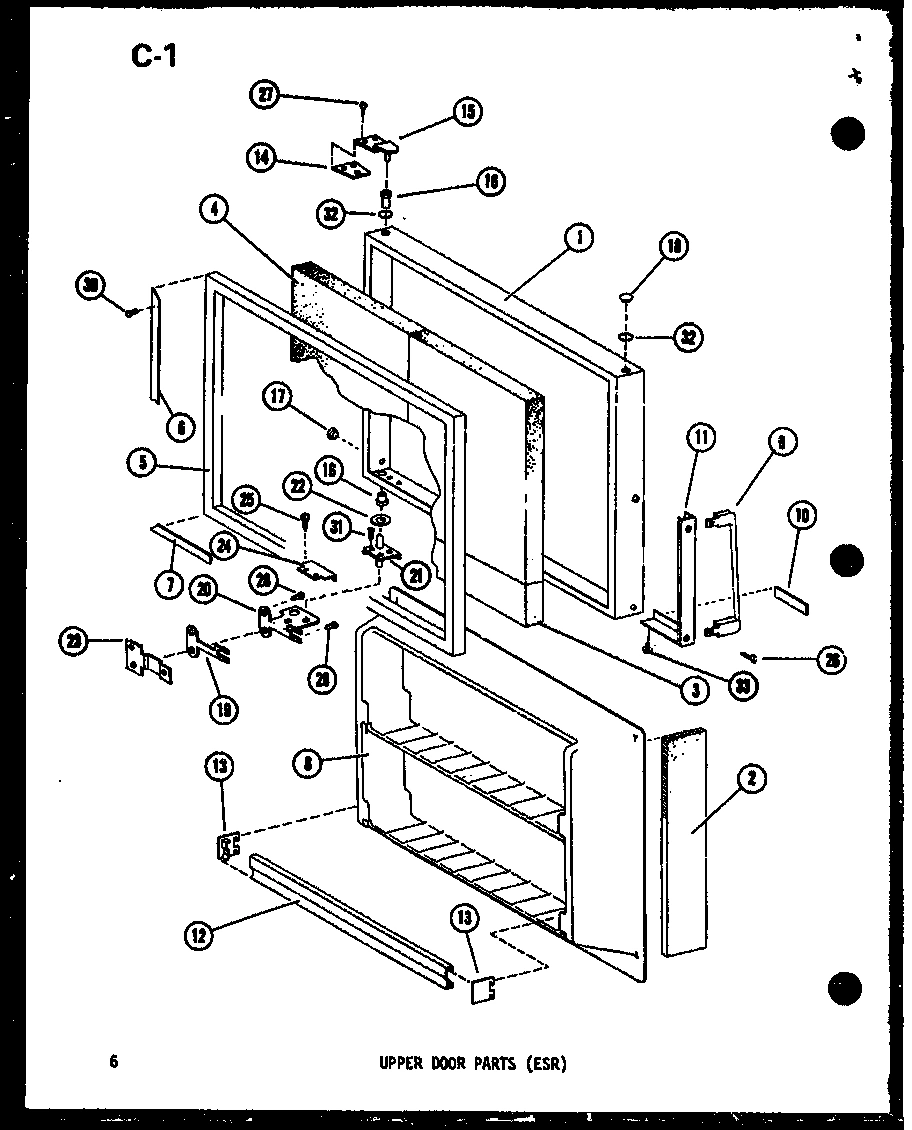 04 - UPPER DOOR PARTS (ESR)
