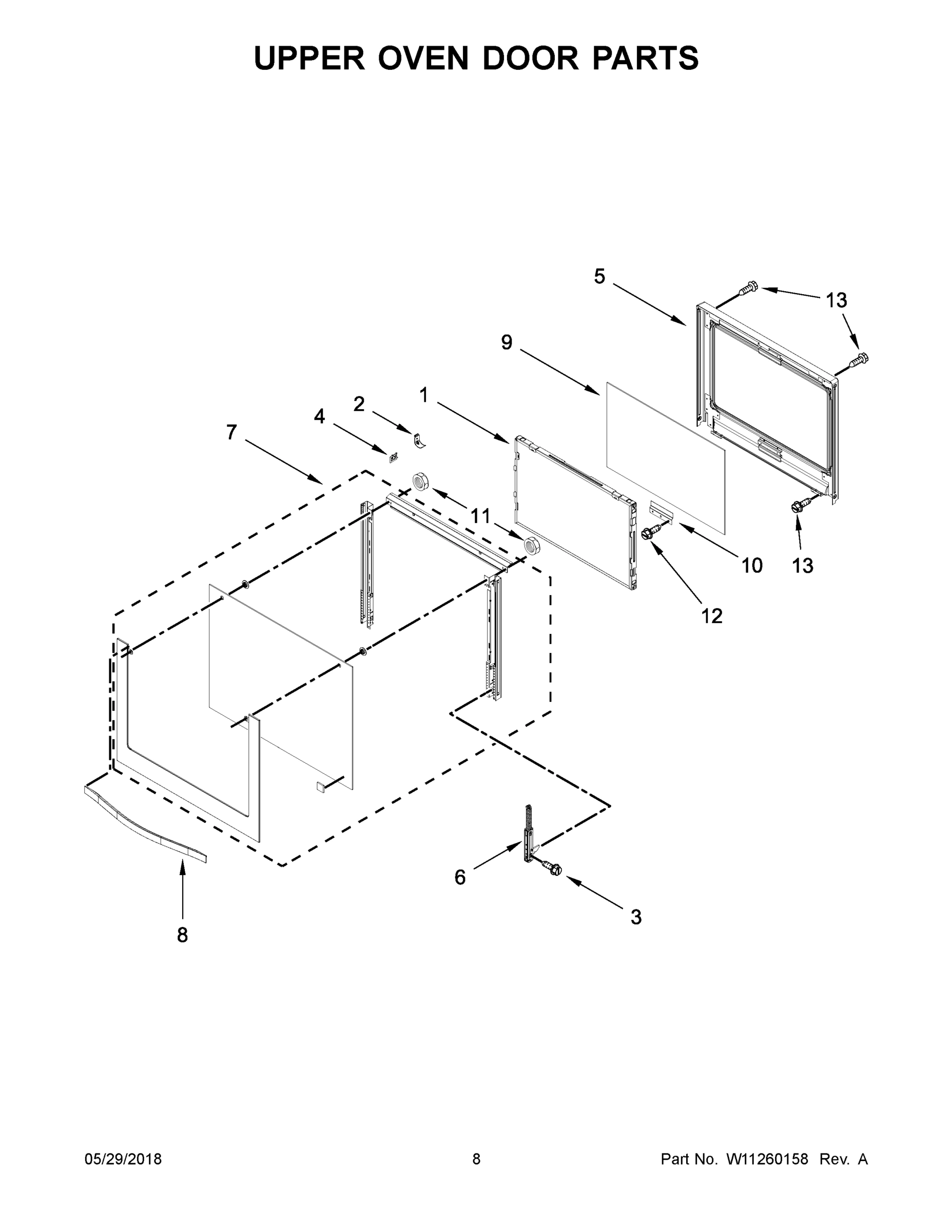 05 - UPPER OVEN DOOR PARTS