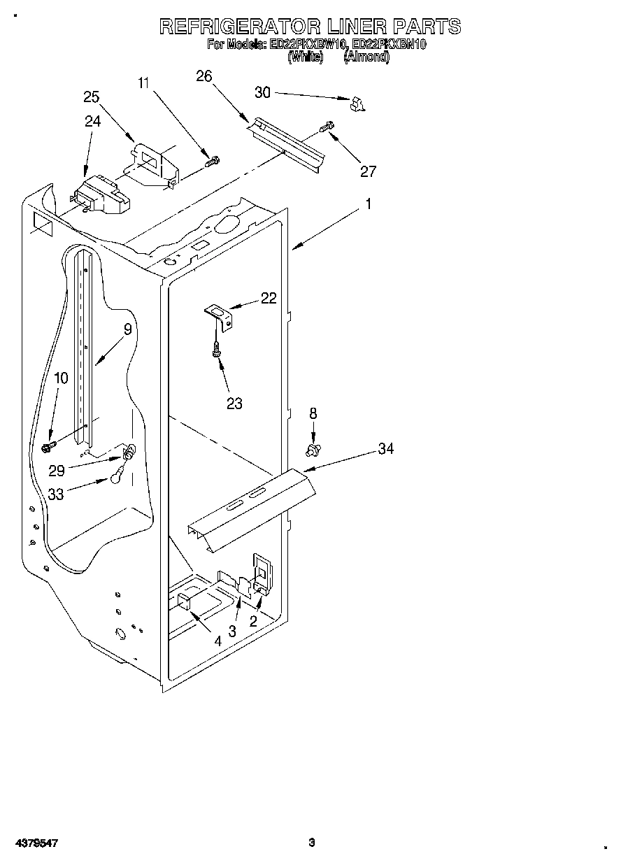 02 - REFRIGERATOR LINER