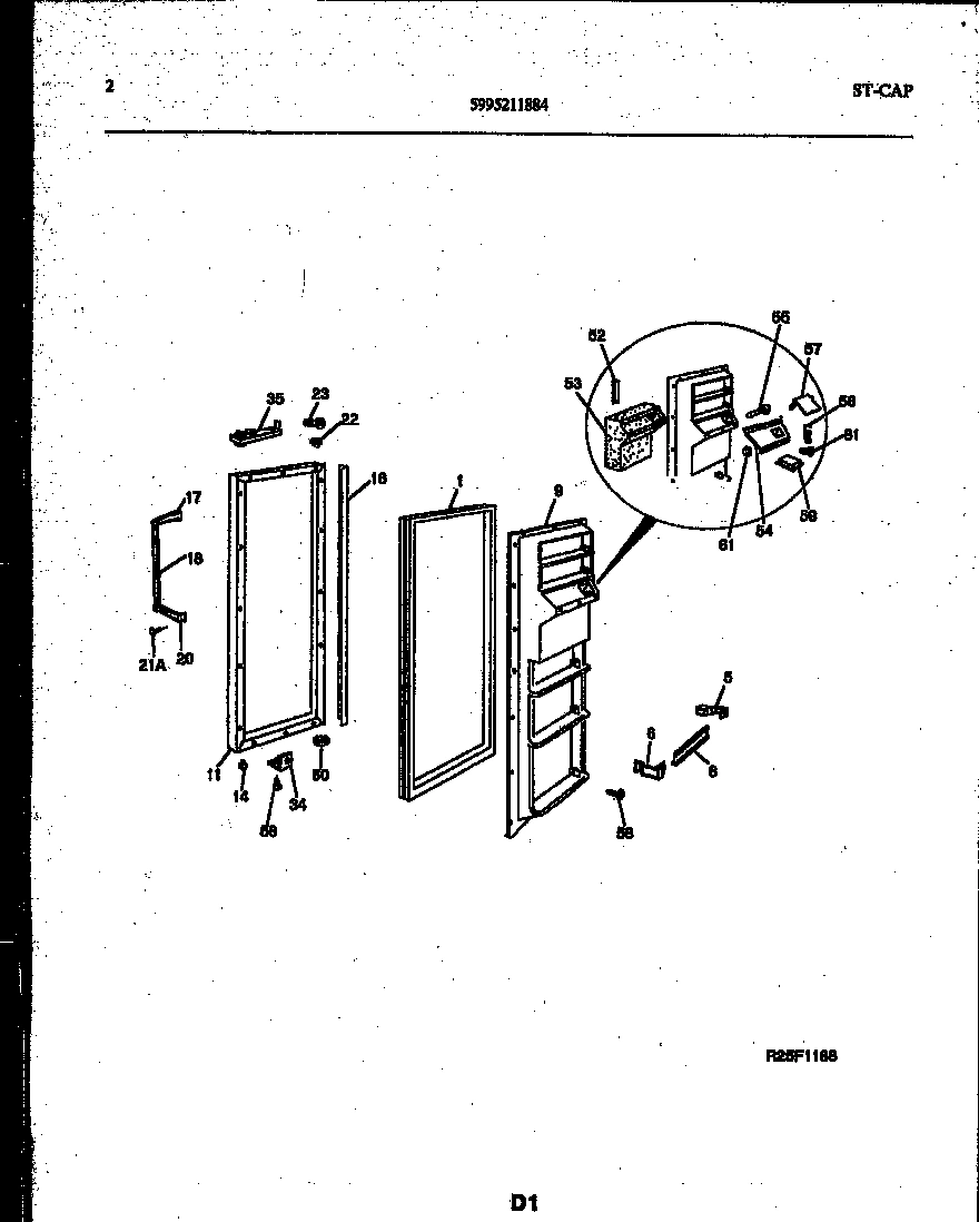 02 - FREEZER DOOR PARTS