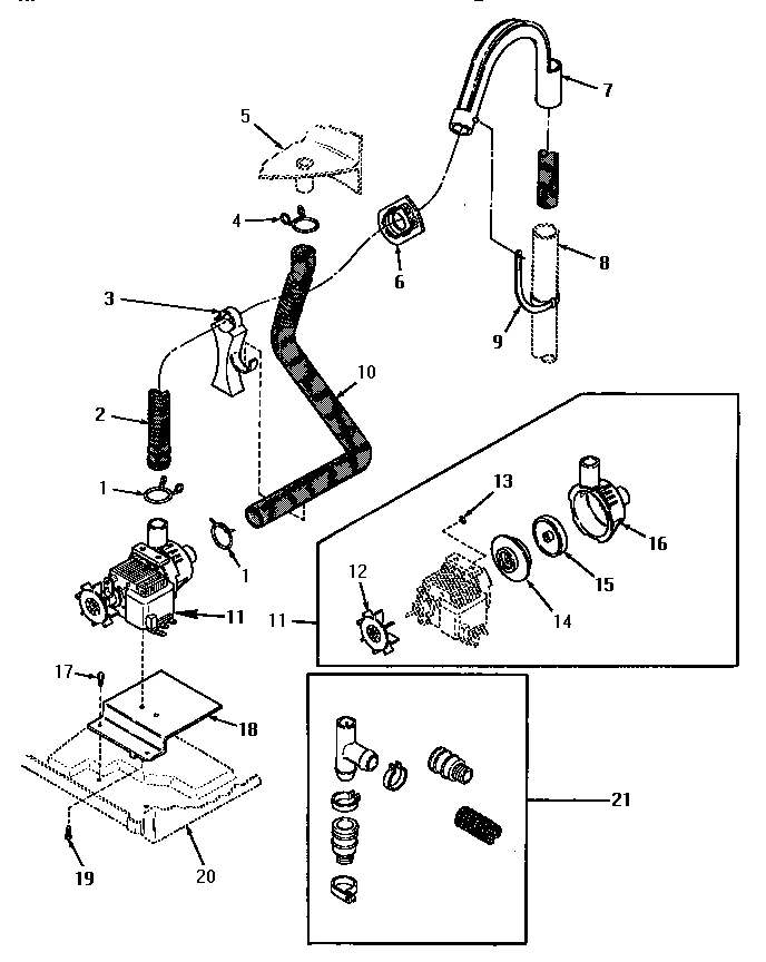 11 - PUMP ASSY, HOSES AND SIPHON BREAK KIT