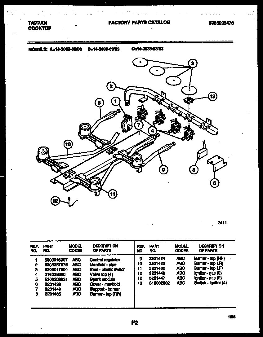 03 - BURNER, MANIFOLD AND GAS CONTROL