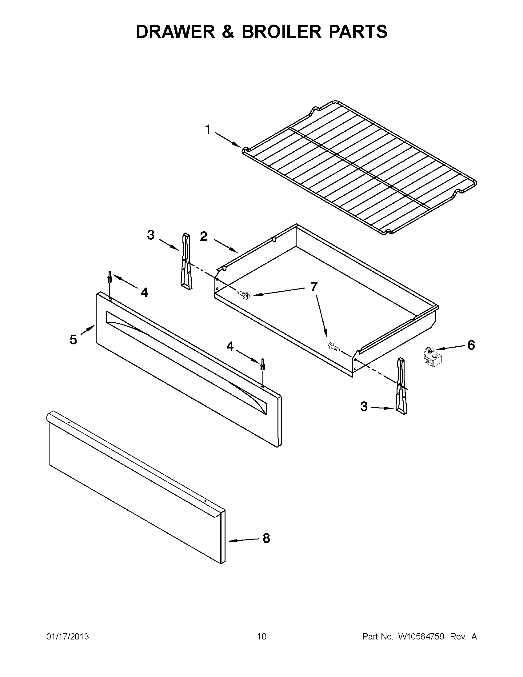 05 - DRAWER & BROILER PARTS