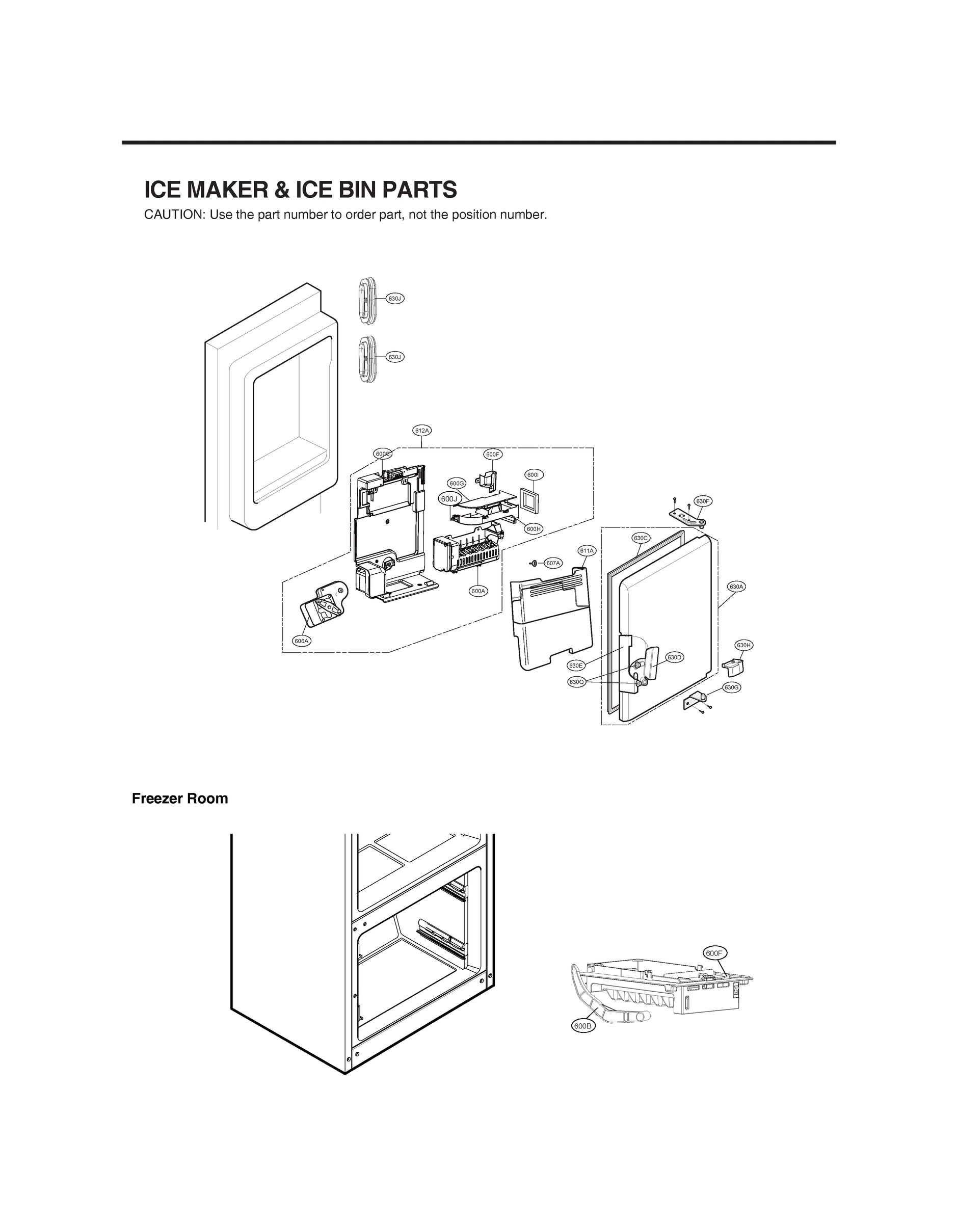 ICEMAKER & ICE BIN PARTS