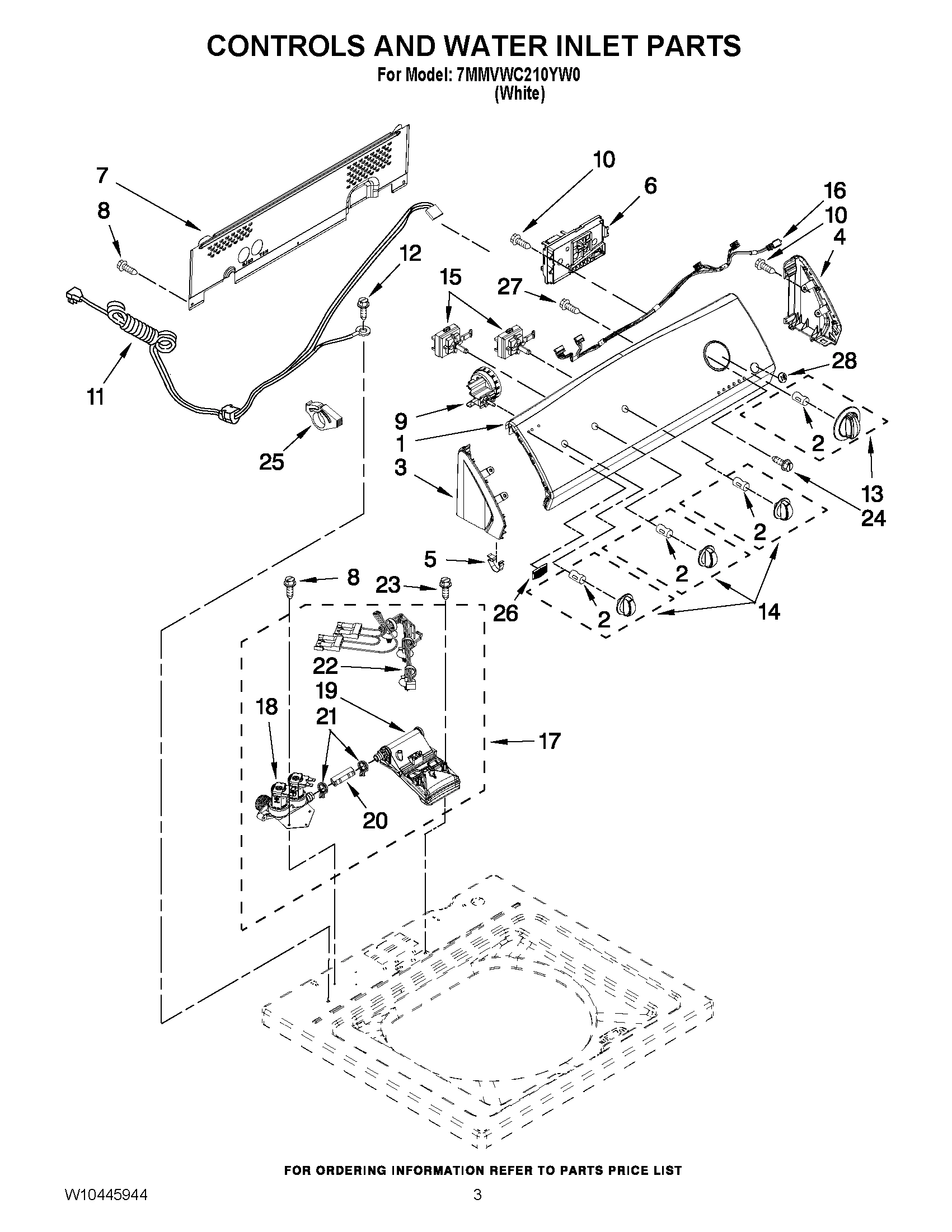 02 - CONTROLS AND WATER INLET PARTS
