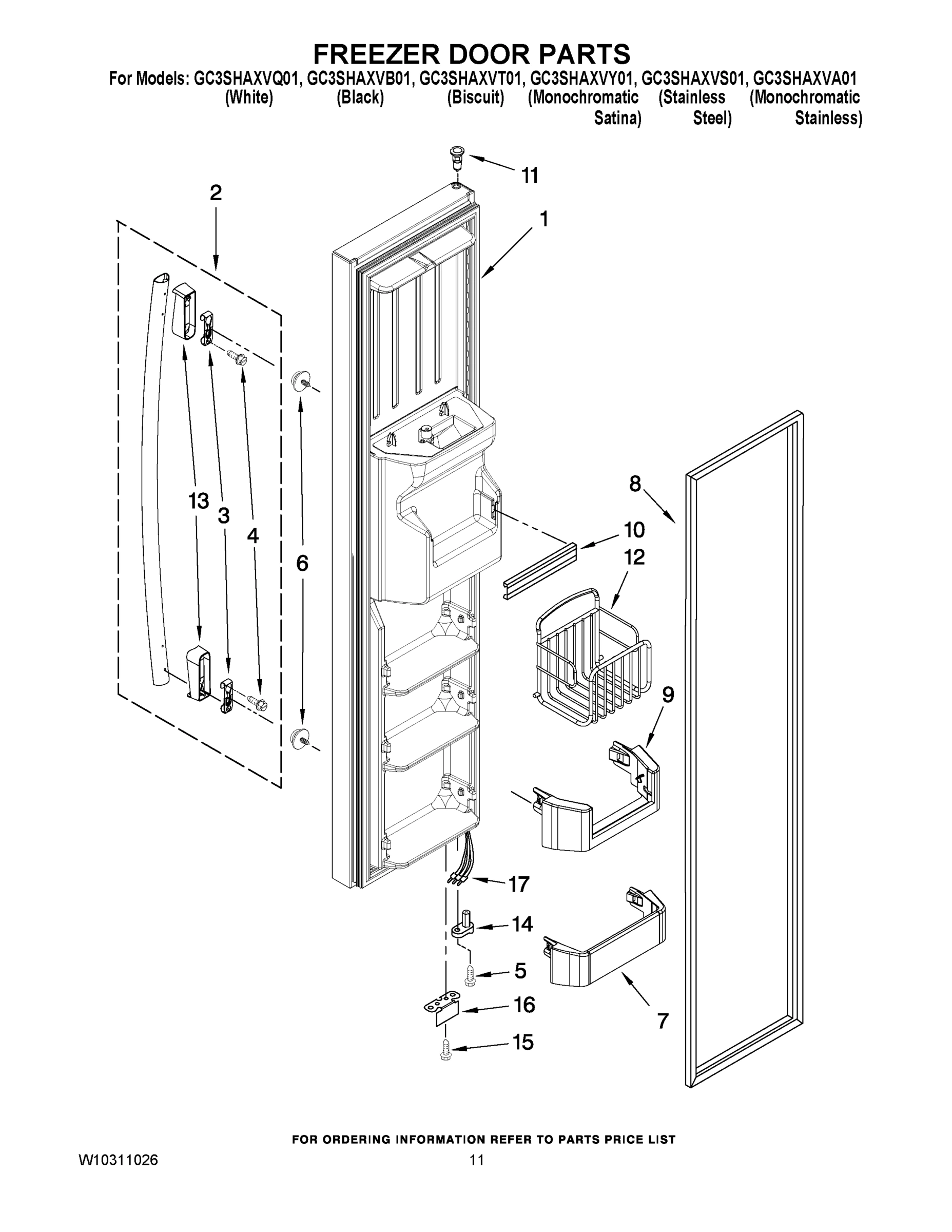07 - FREEZER DOOR PARTS