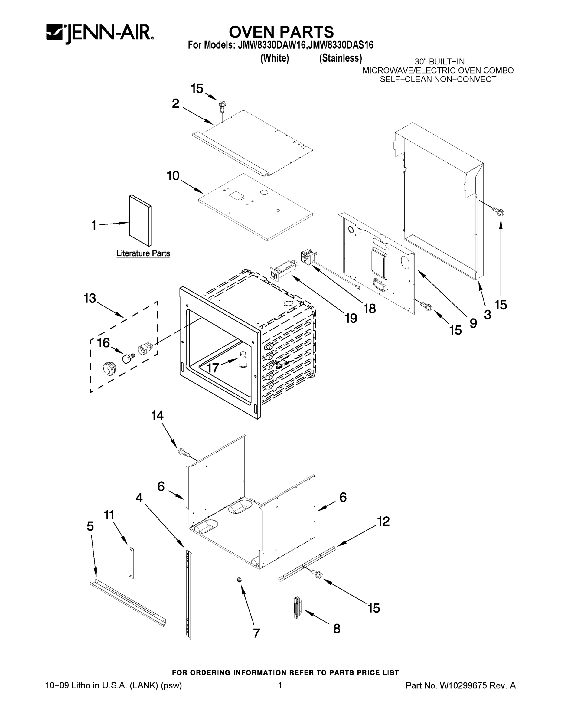 01 - OVEN PARTS