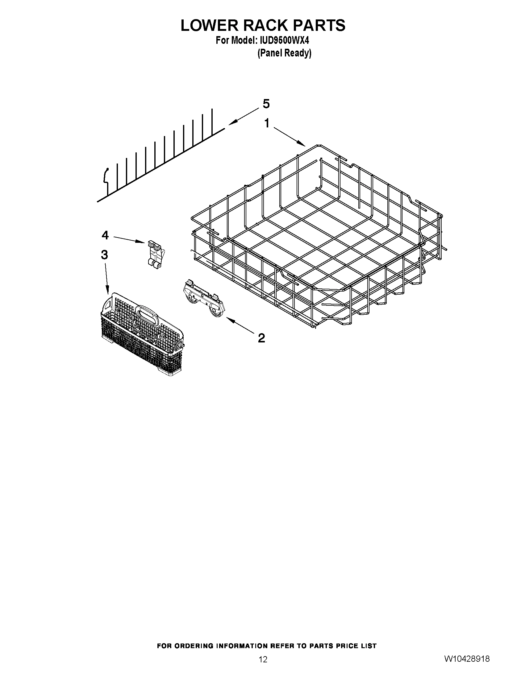 10 - LOWER RACK PARTS